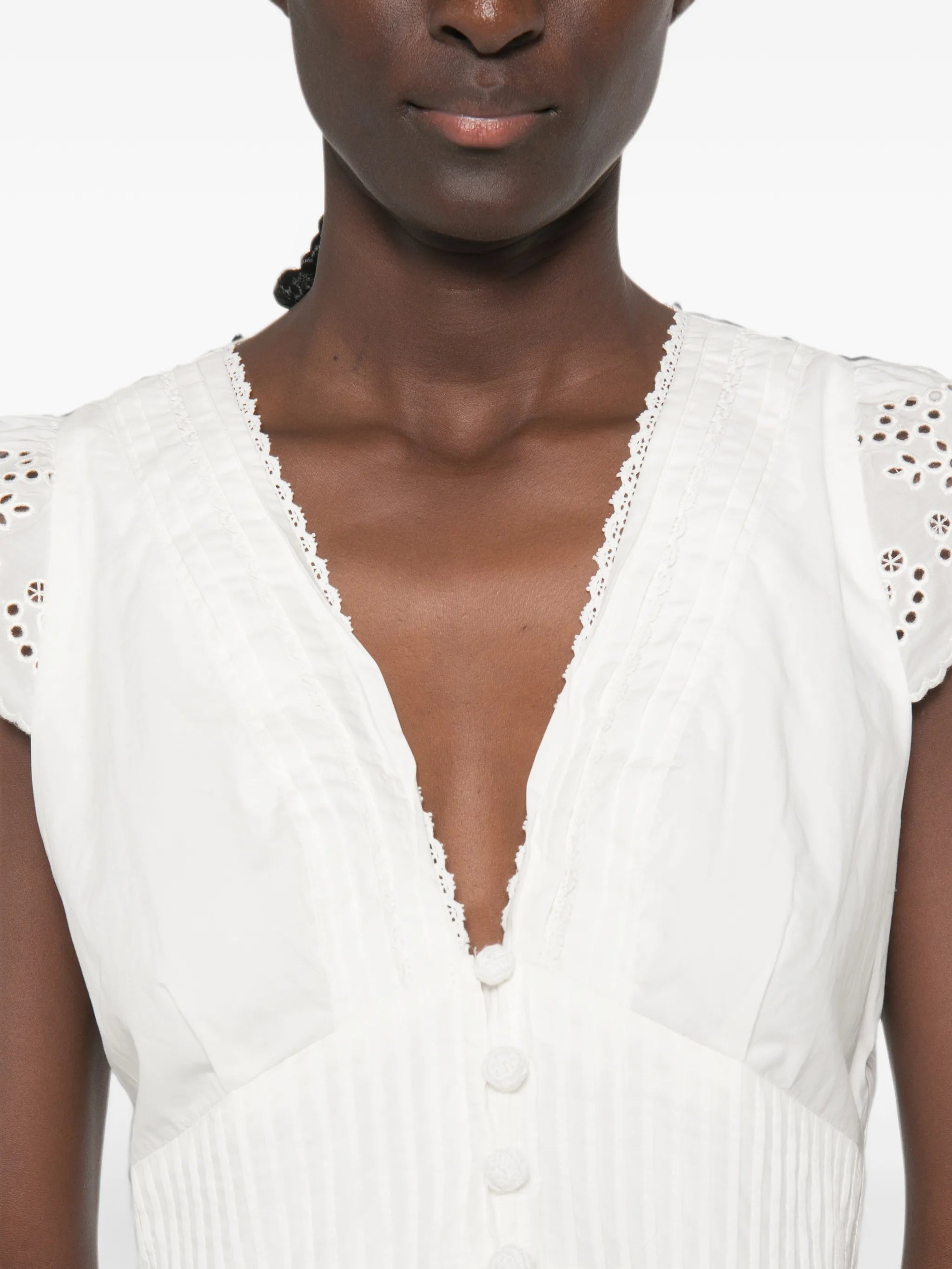 FARM Rio embroidered peplum blouse