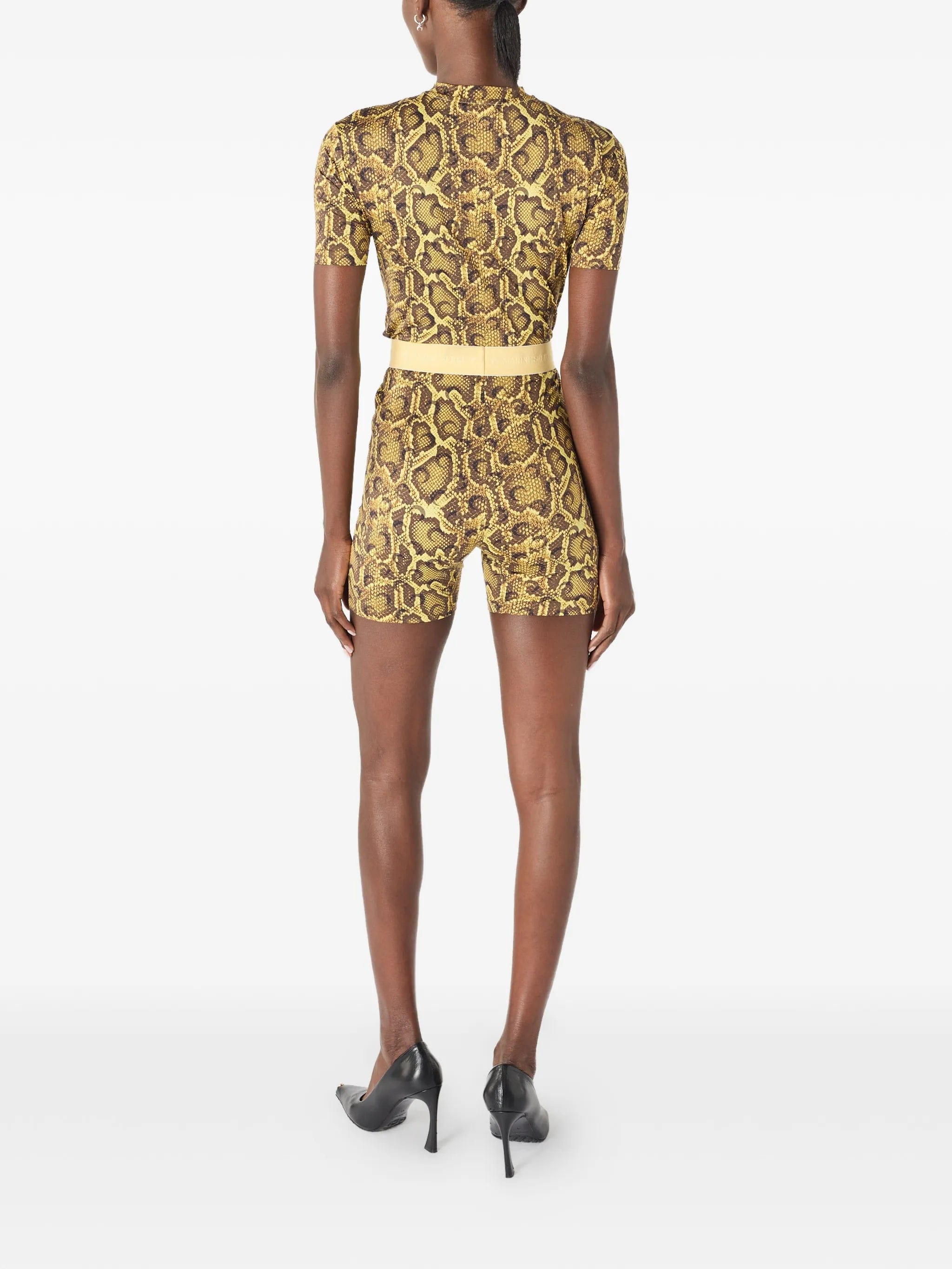 Marine Serre printed jersey shorts