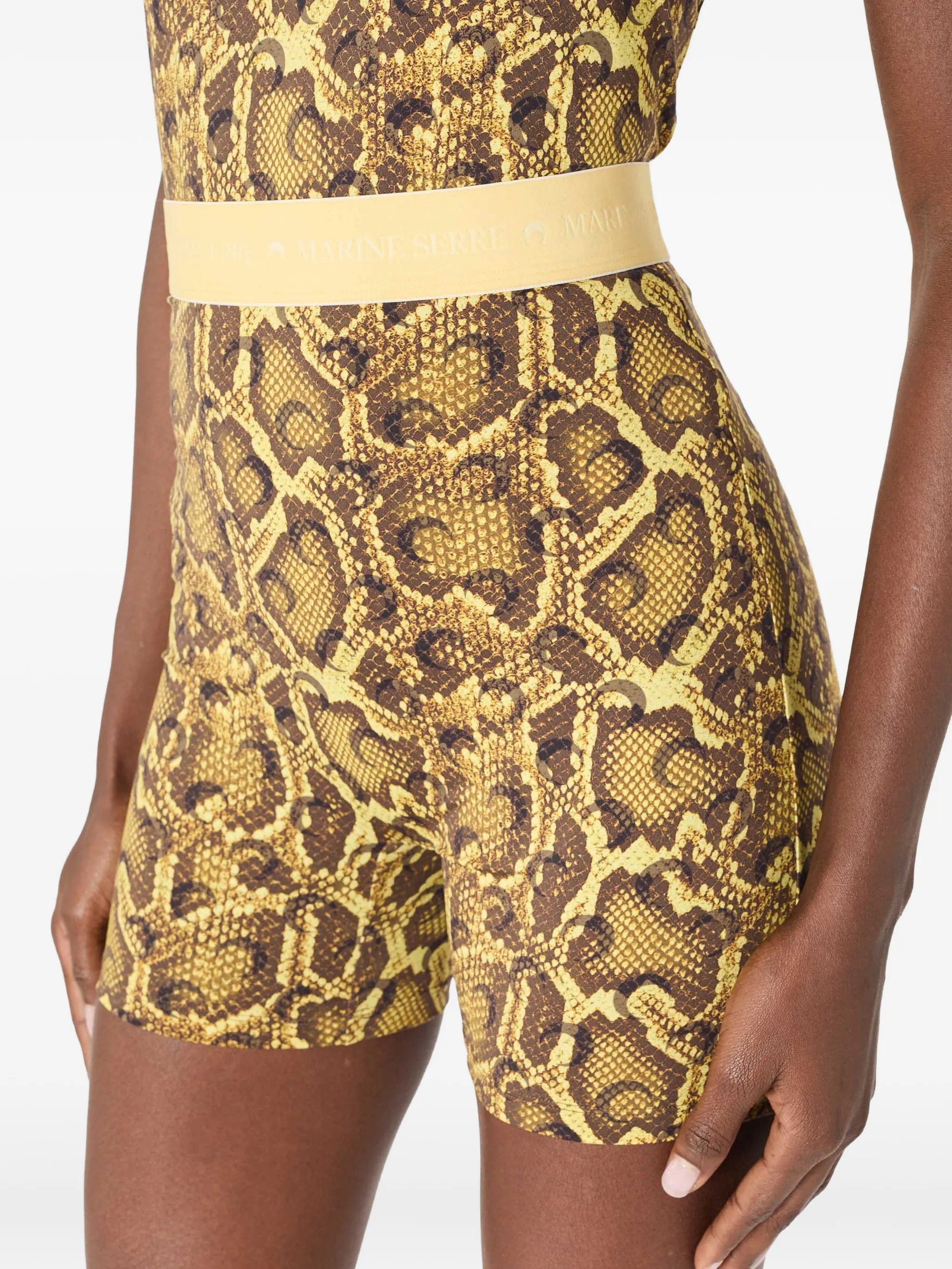 Marine Serre printed jersey shorts