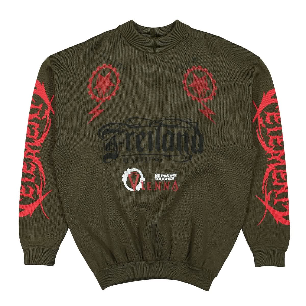 Vetements Maybe Mental Knitted Jumper