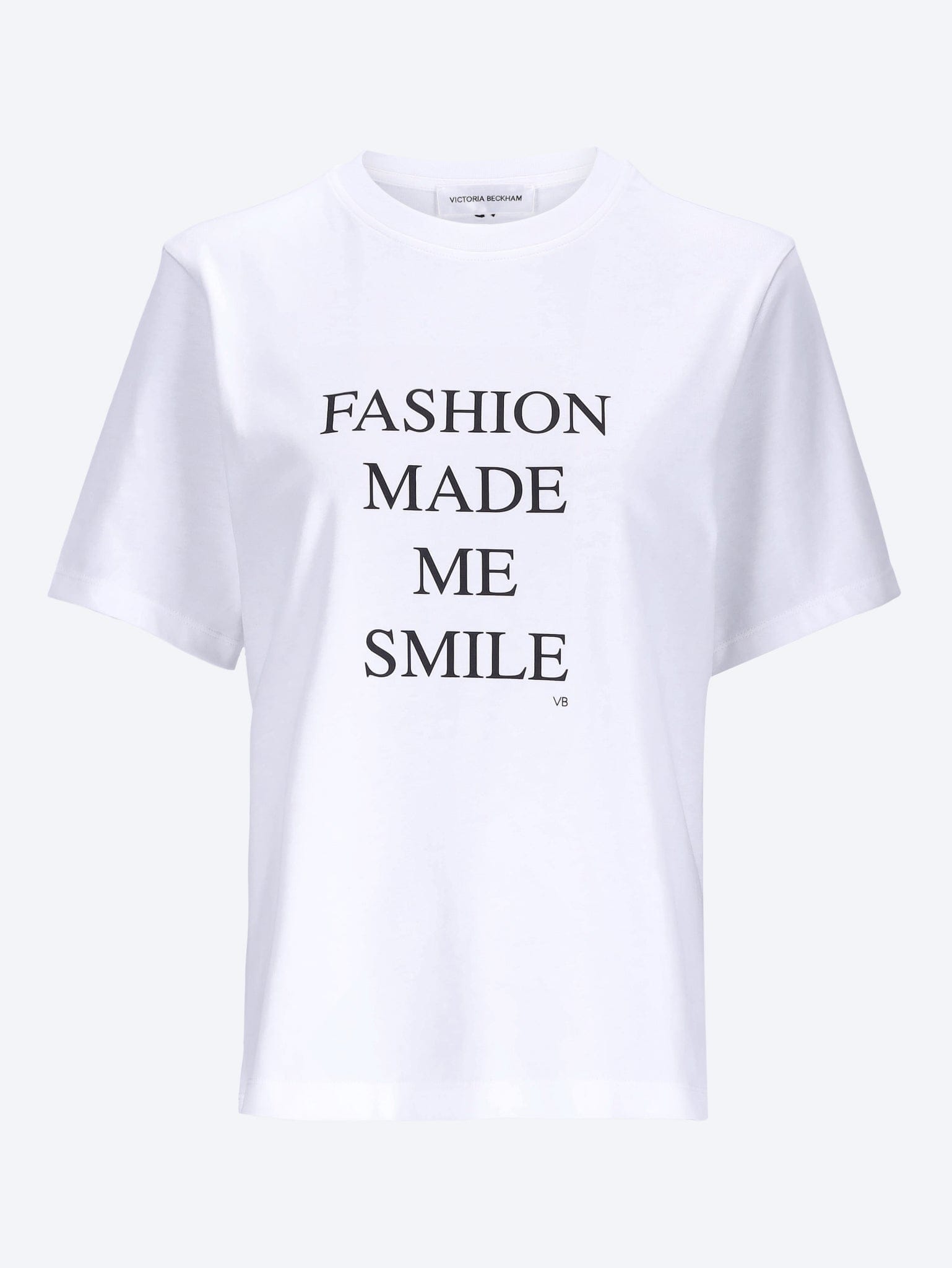 Victoria Beckham Slogan fashion made me smile t - shirt