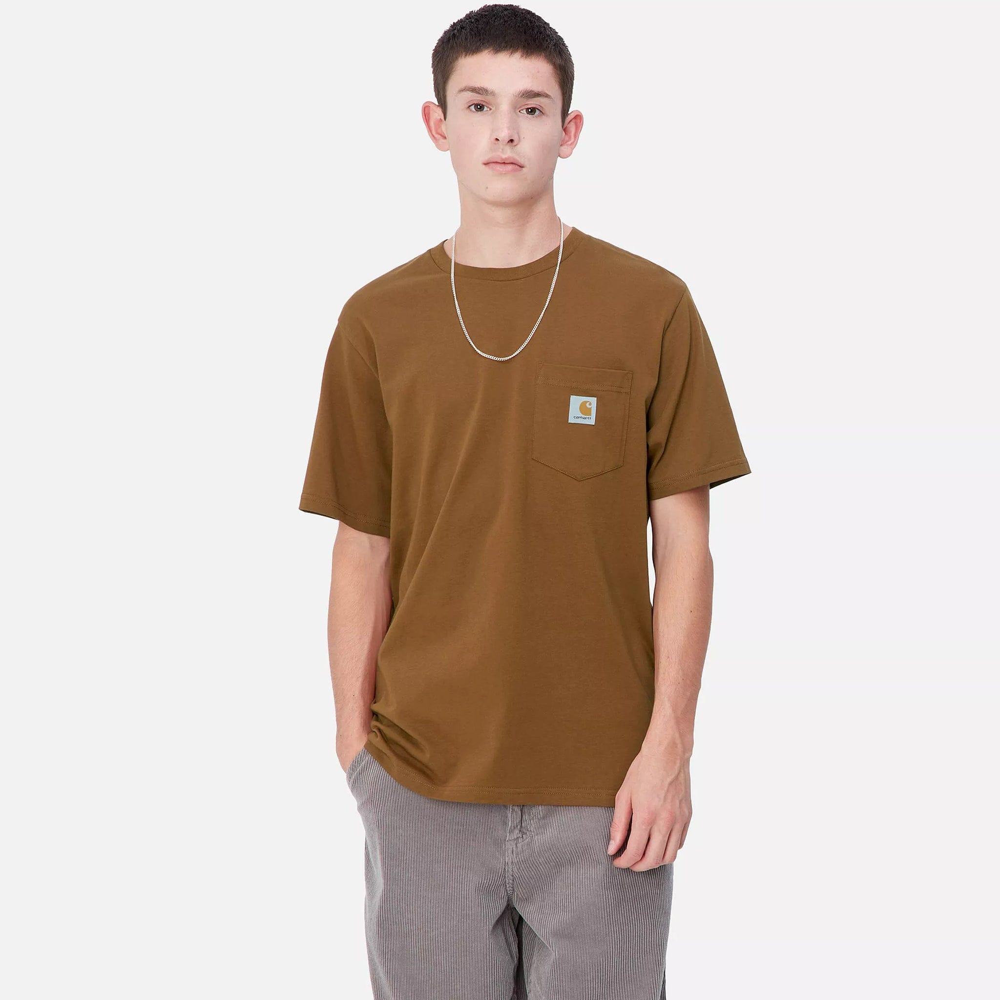 Carhartt WIP S/S Pocket T-Shirt (Deep H Brown)