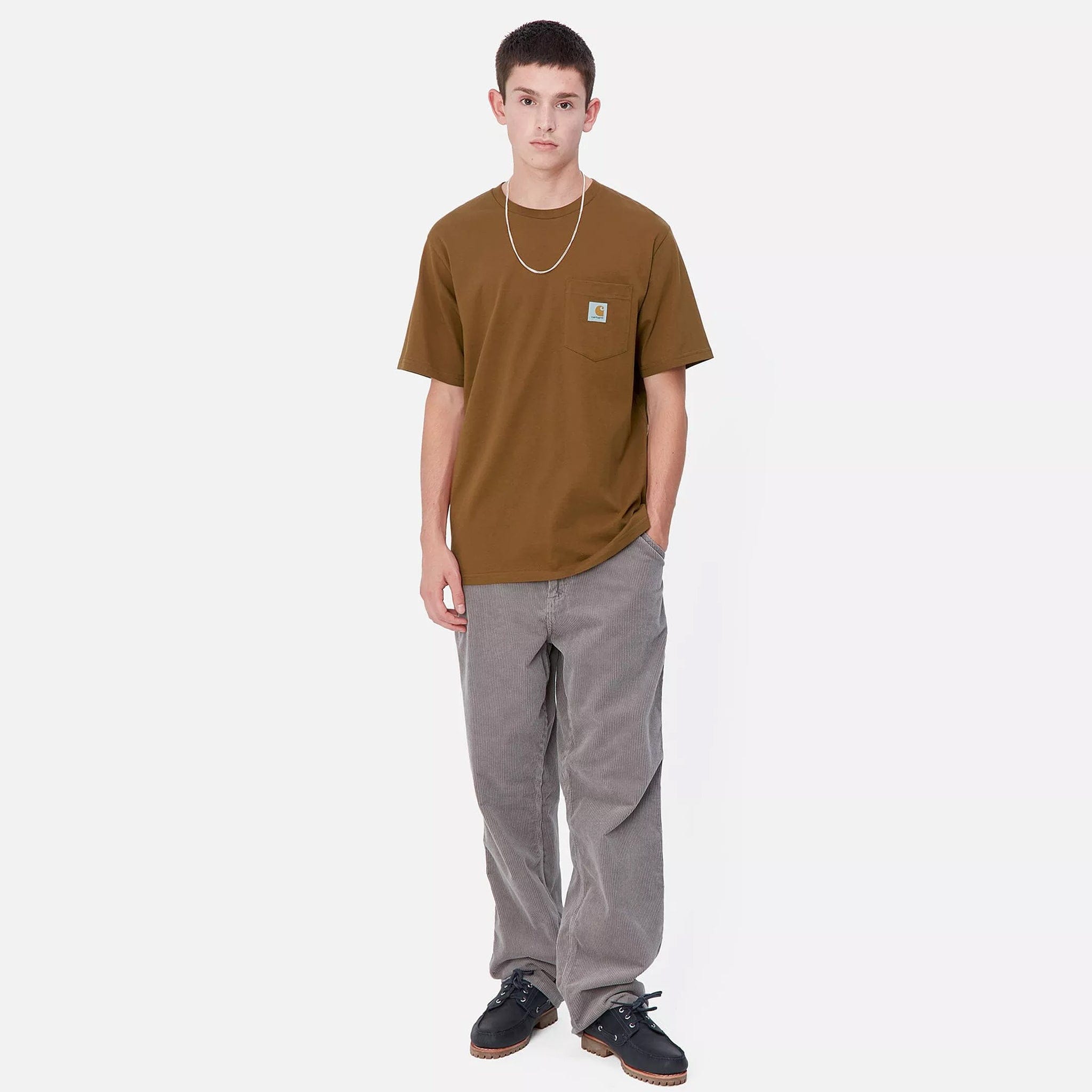 Carhartt WIP S/S Pocket T-Shirt (Deep H Brown)