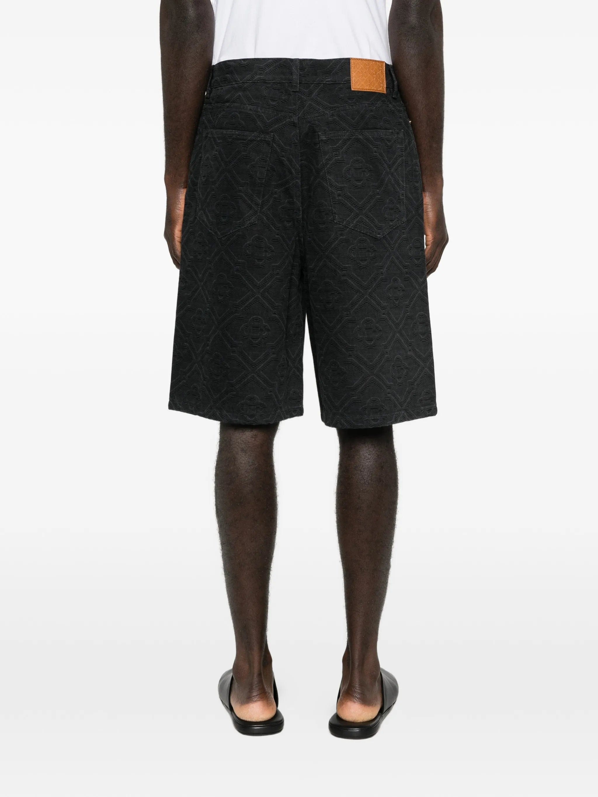 Casablanca monogram denim shorts