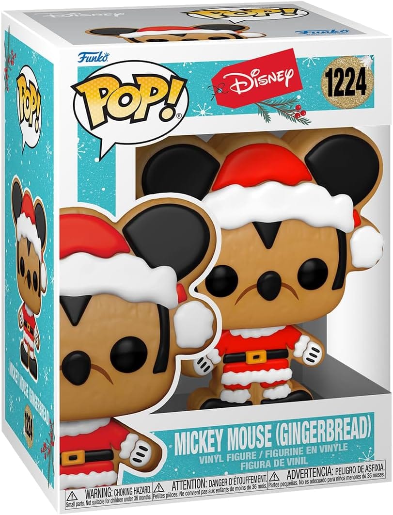 MICKEY MOUSE Funko Pop! 1224 Disney Holiday Santa Mickey Mouse (Gingerbread) Figure