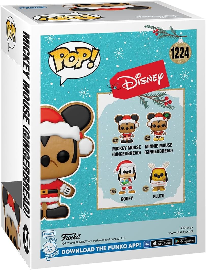 MICKEY MOUSE Funko Pop! 1224 Disney Holiday Santa Mickey Mouse (Gingerbread) Figure