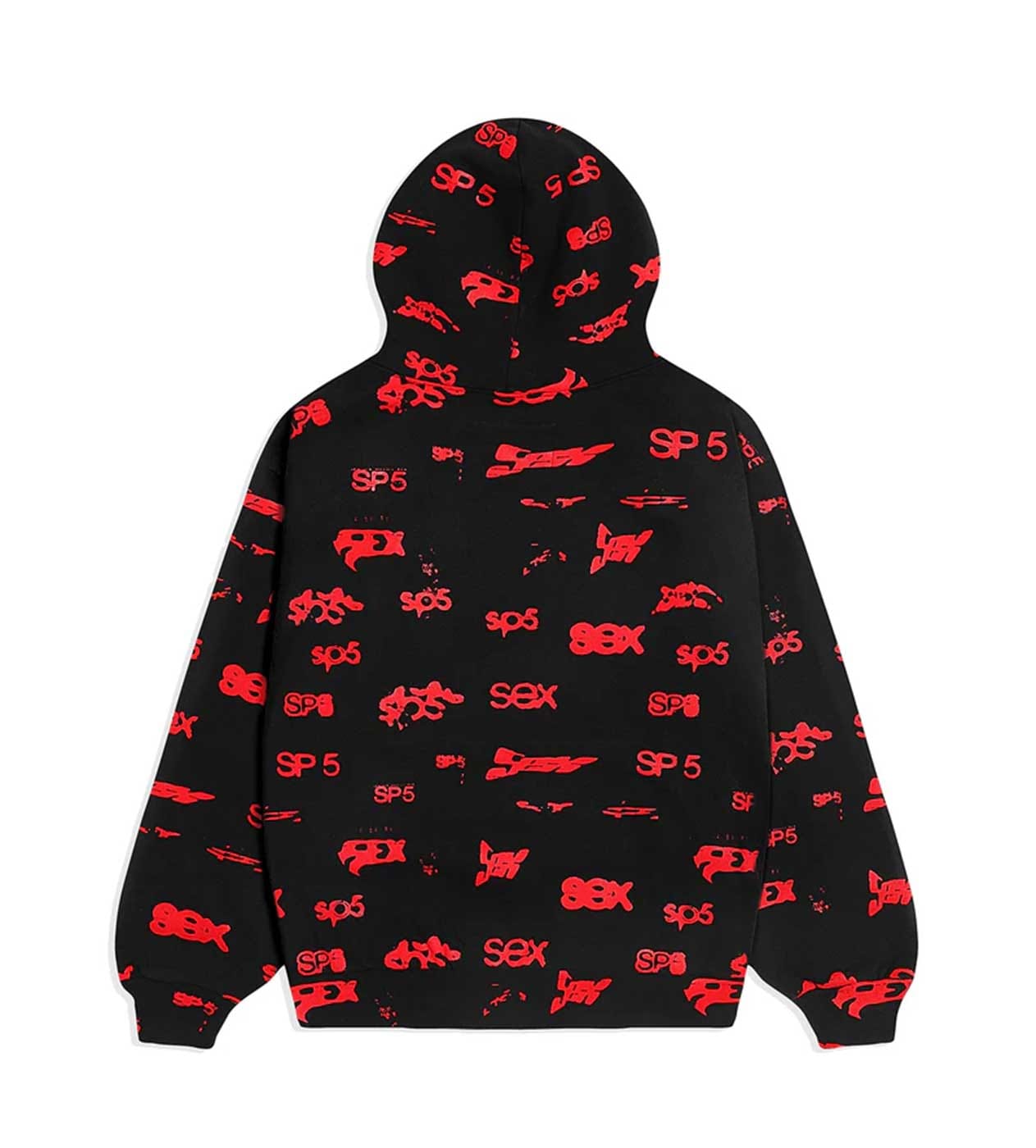 Sp5der Worldwide Sp5der Sex AOP Hoodie Black