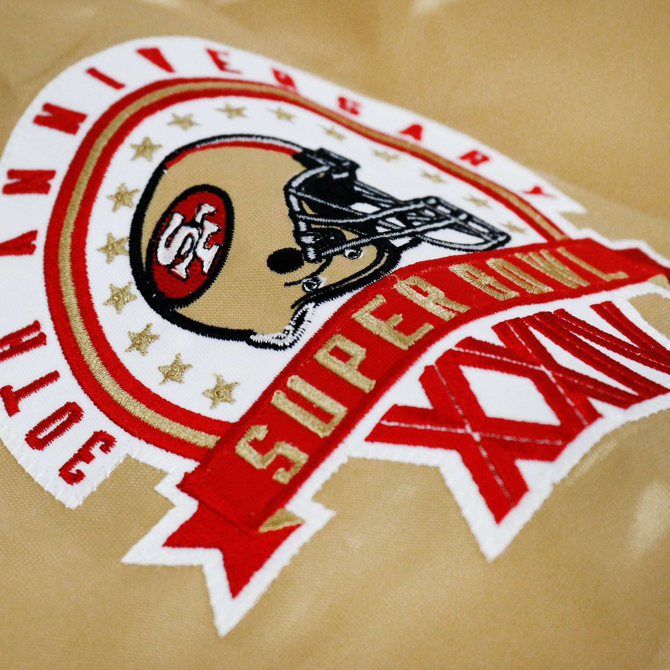Giii/starter San Francisco 49ers Letterman Jacket Mens Jacket (Gold/Red)