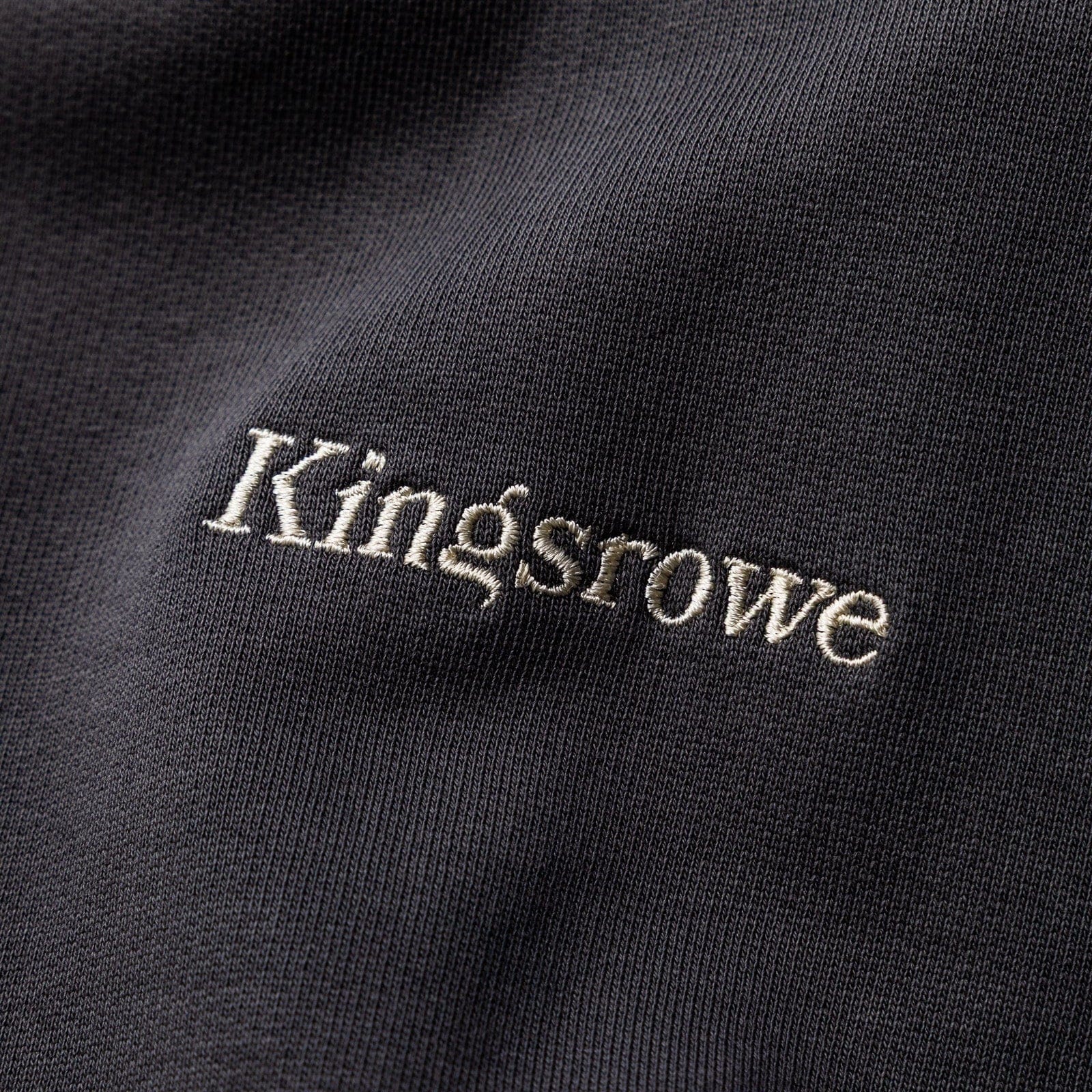 Kingsrowe Classic Logo Hoodie Charcoal