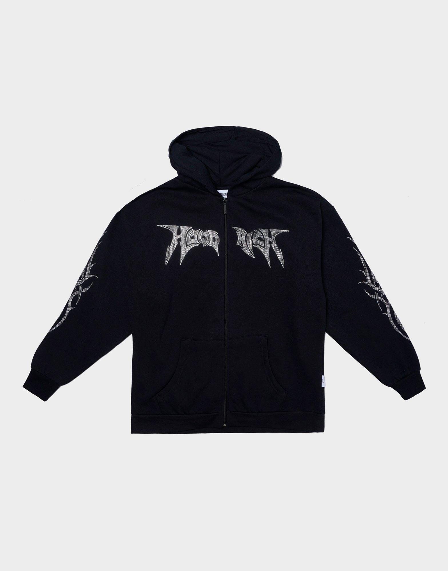 Hoodrich Quartz Diamante Full Zip Hoodie