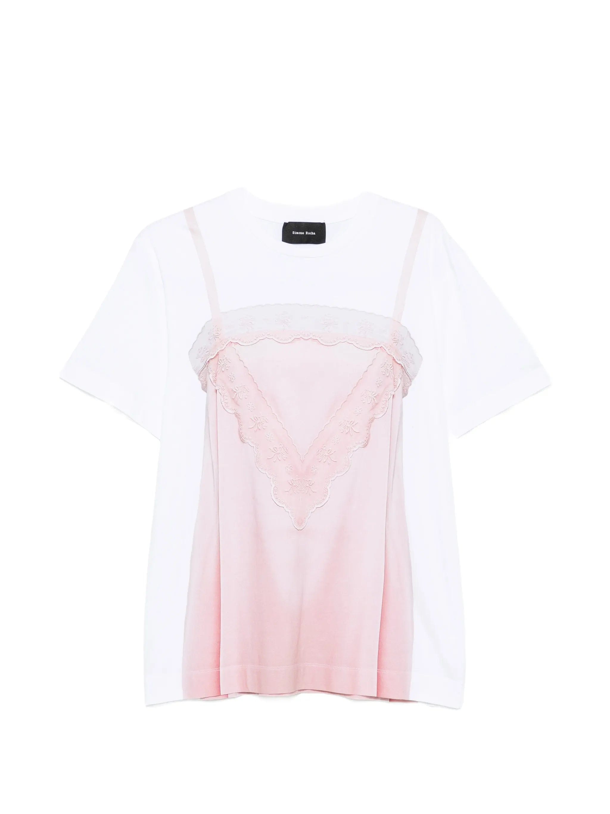Simone Rocha trompe l'oeil print T - shirt