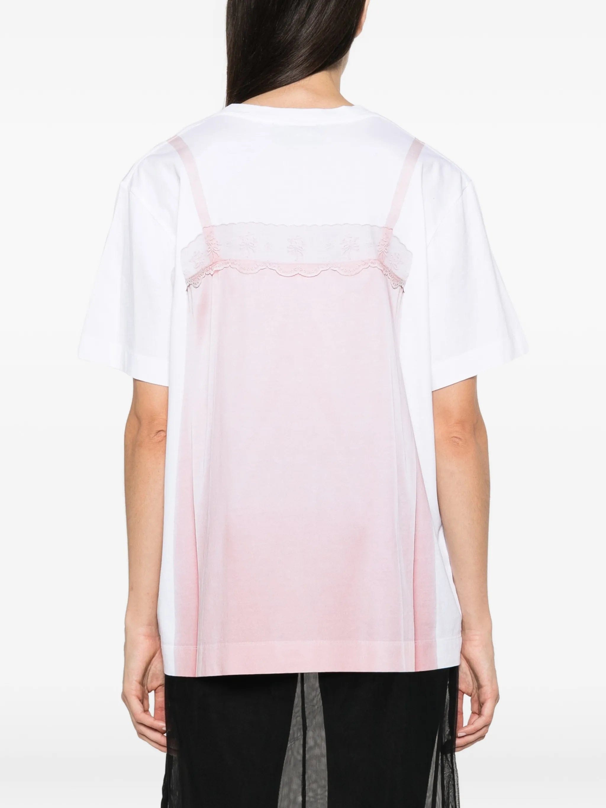 Simone Rocha trompe l'oeil print T - shirt