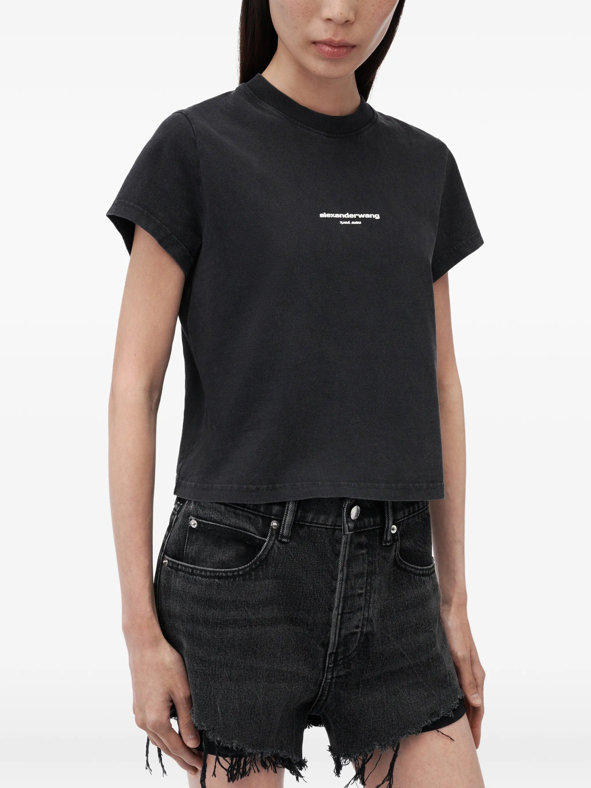 Alexander Wang logo - print T - shirt