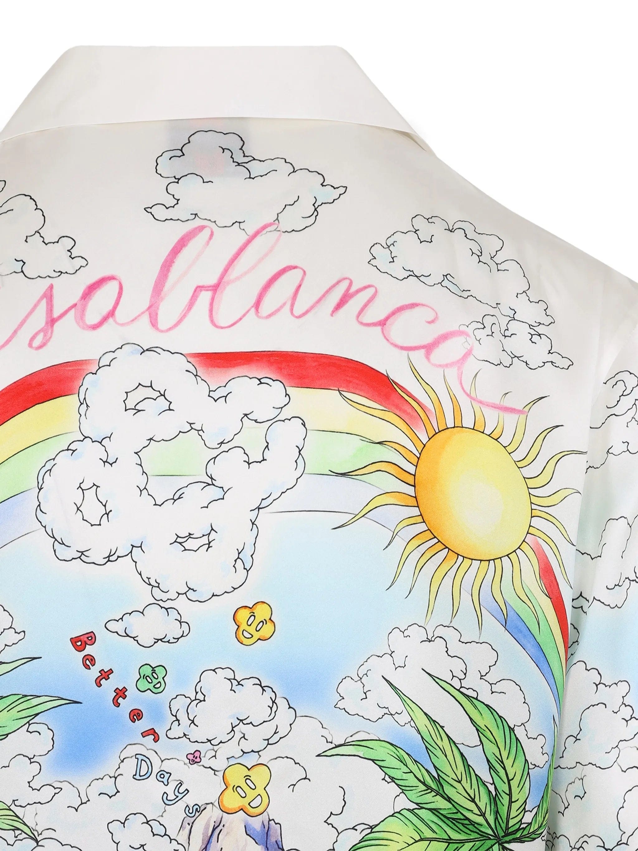 Casablanca printed long - sleeve shirt