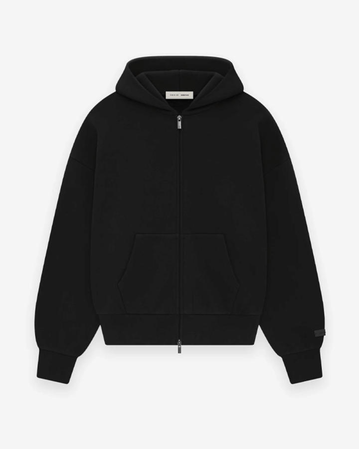 FOG ESSENTIALS HOLIDAY24 CLASSIC FULL ZIP UP HOODIE JET BLACK