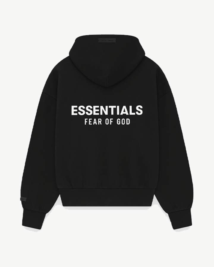 FOG ESSENTIALS HOLIDAY24 CLASSIC FULL ZIP UP HOODIE JET BLACK