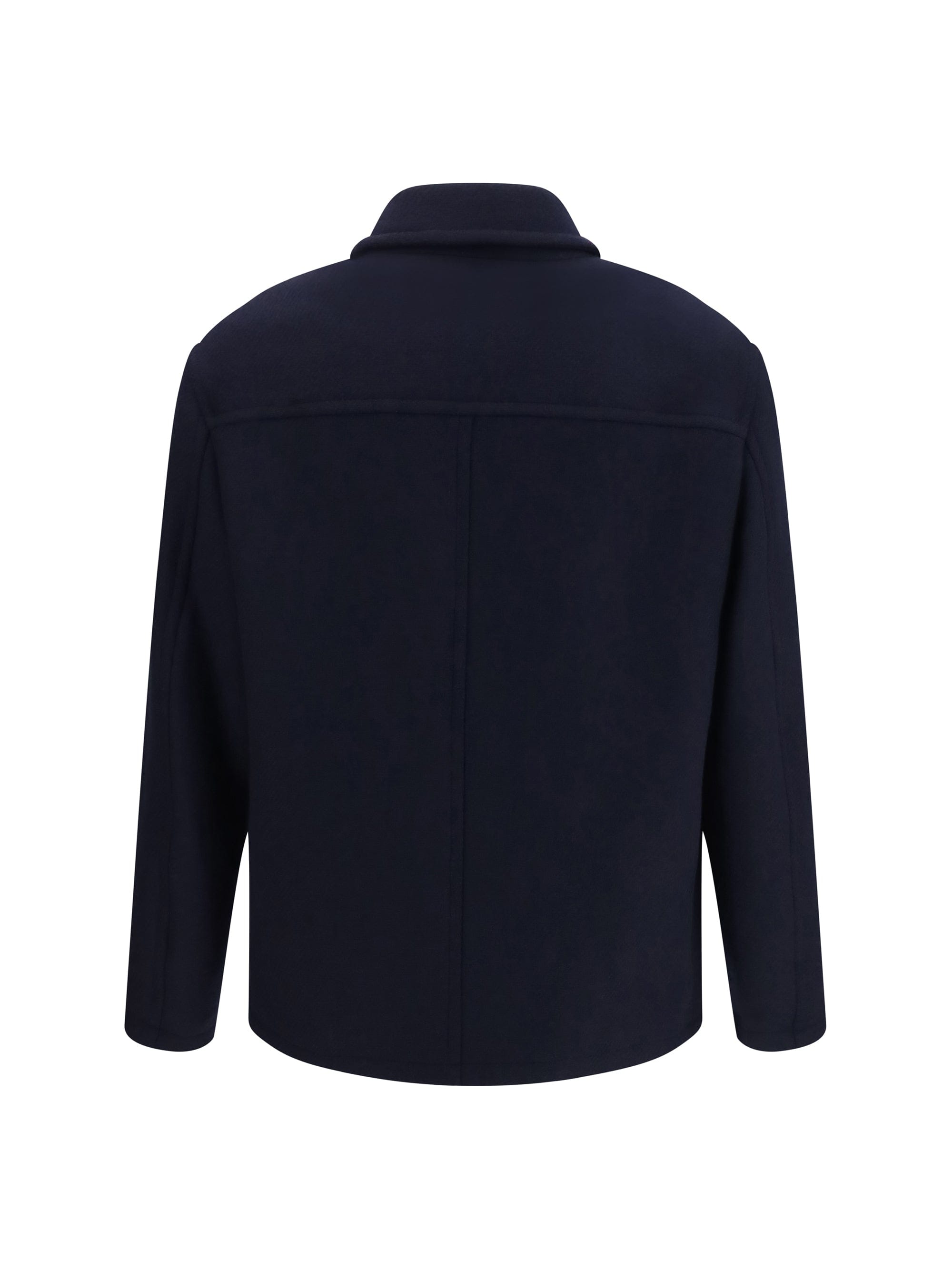 Brooksfield Wool Work Shirt Jacket — Navy