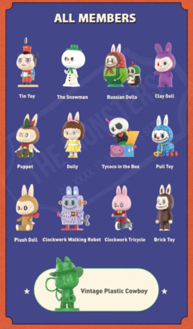 Chasethepop The Monsters Labubu Toys Series Blind Box by POP MART x How2work x Kasing Lung