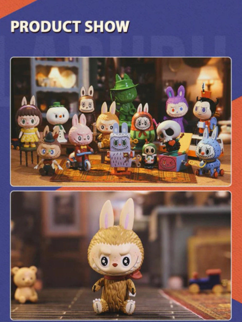 Chasethepop The Monsters Labubu Toys Series Blind Box by POP MART x How2work x Kasing Lung
