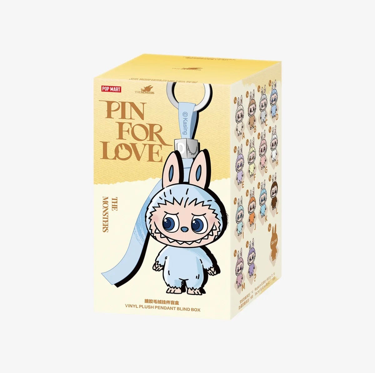 Chasethepop Labubu Pin for Love Vinyl Plush Blind Box (A - M) THE MONSTERS by POP MART