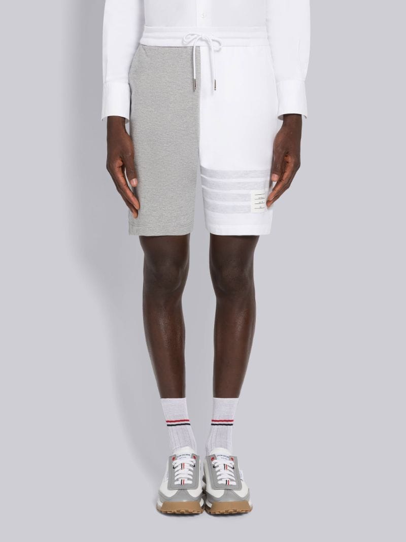 Thom Browne Panelled Cotton Track Shorts