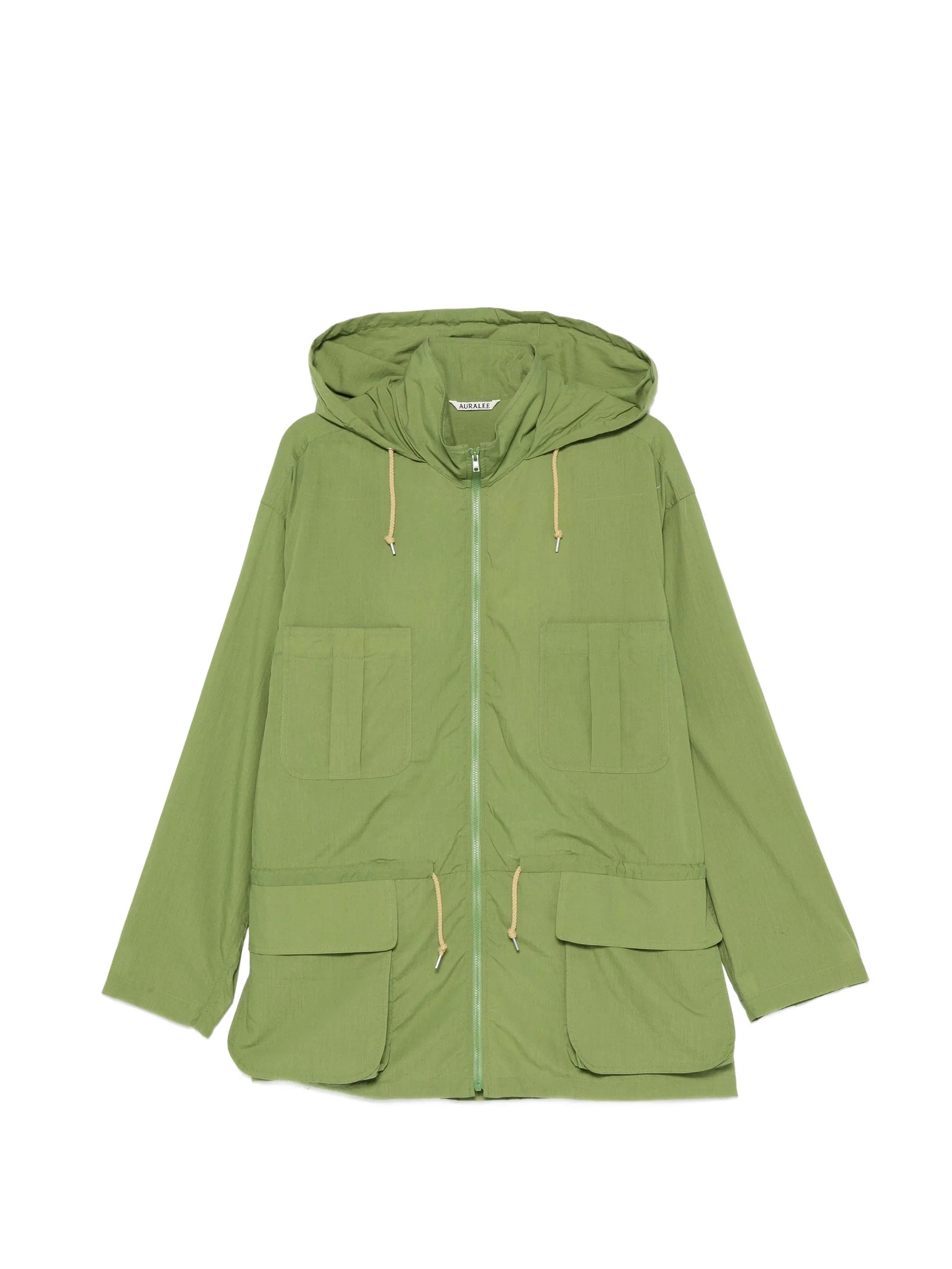 Auralee Lawn hooded cotton jacket