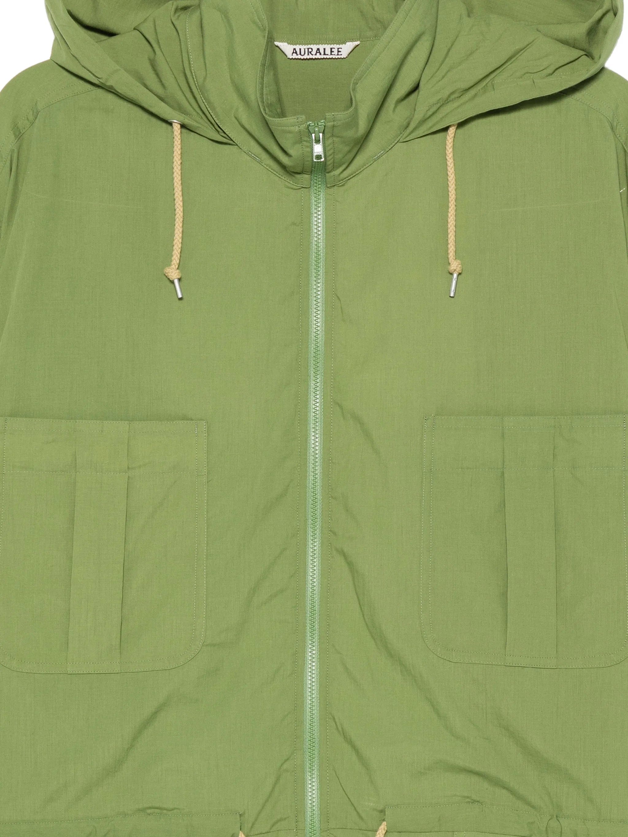 Auralee Lawn hooded cotton jacket