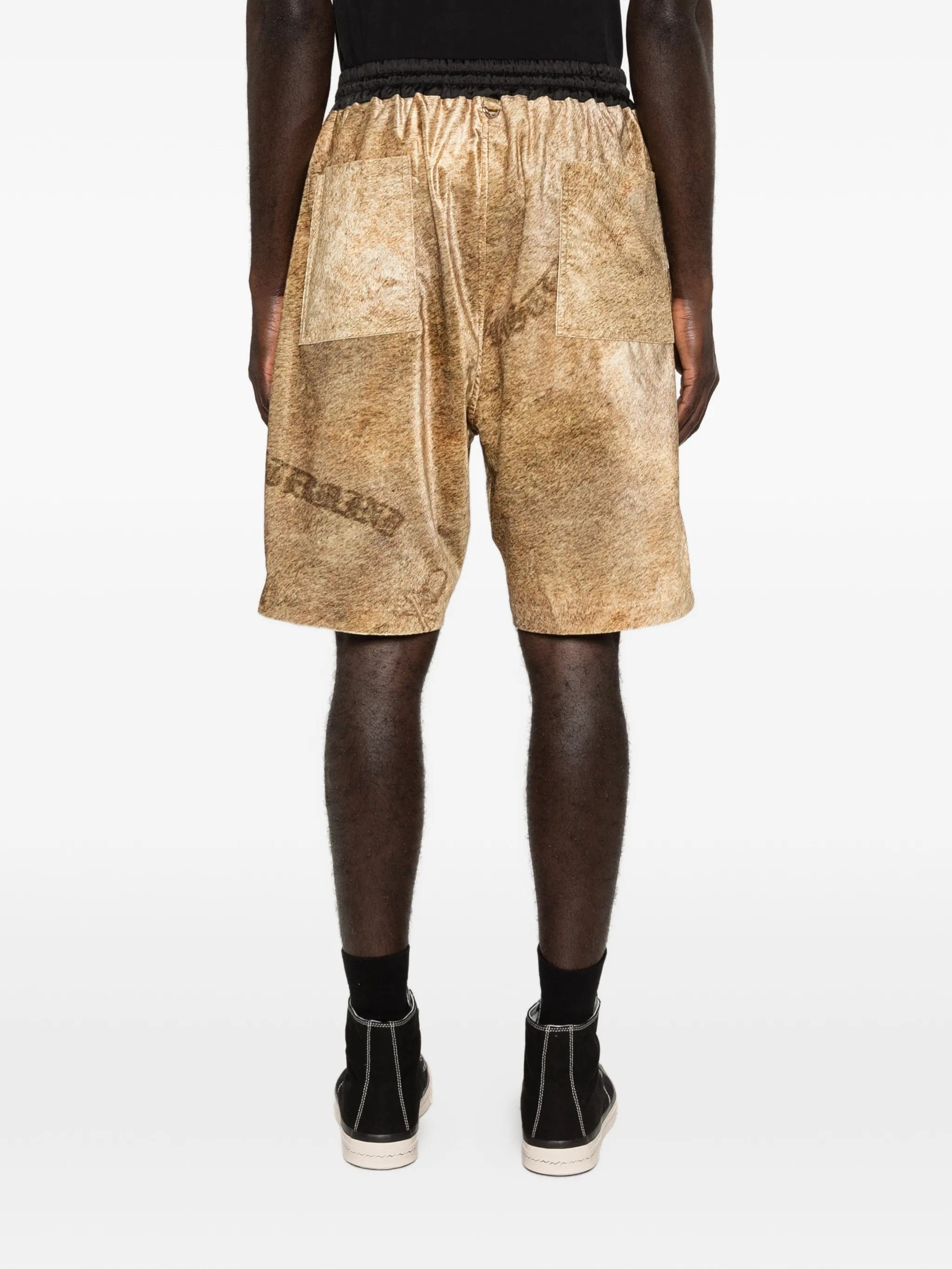 Mastermind Japan lion - print drawstring shorts