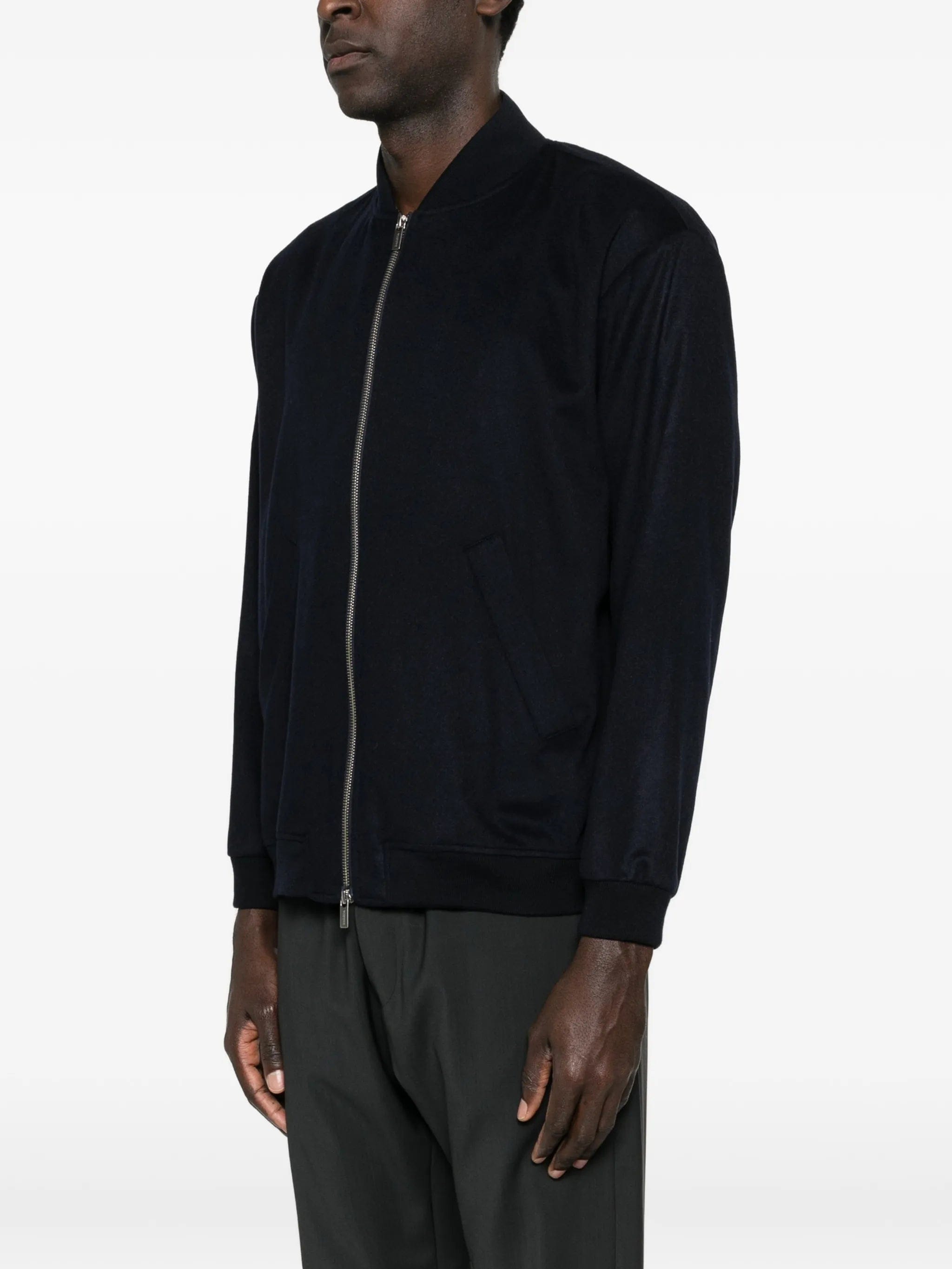 Barena zip - up cashmere bomber jacket