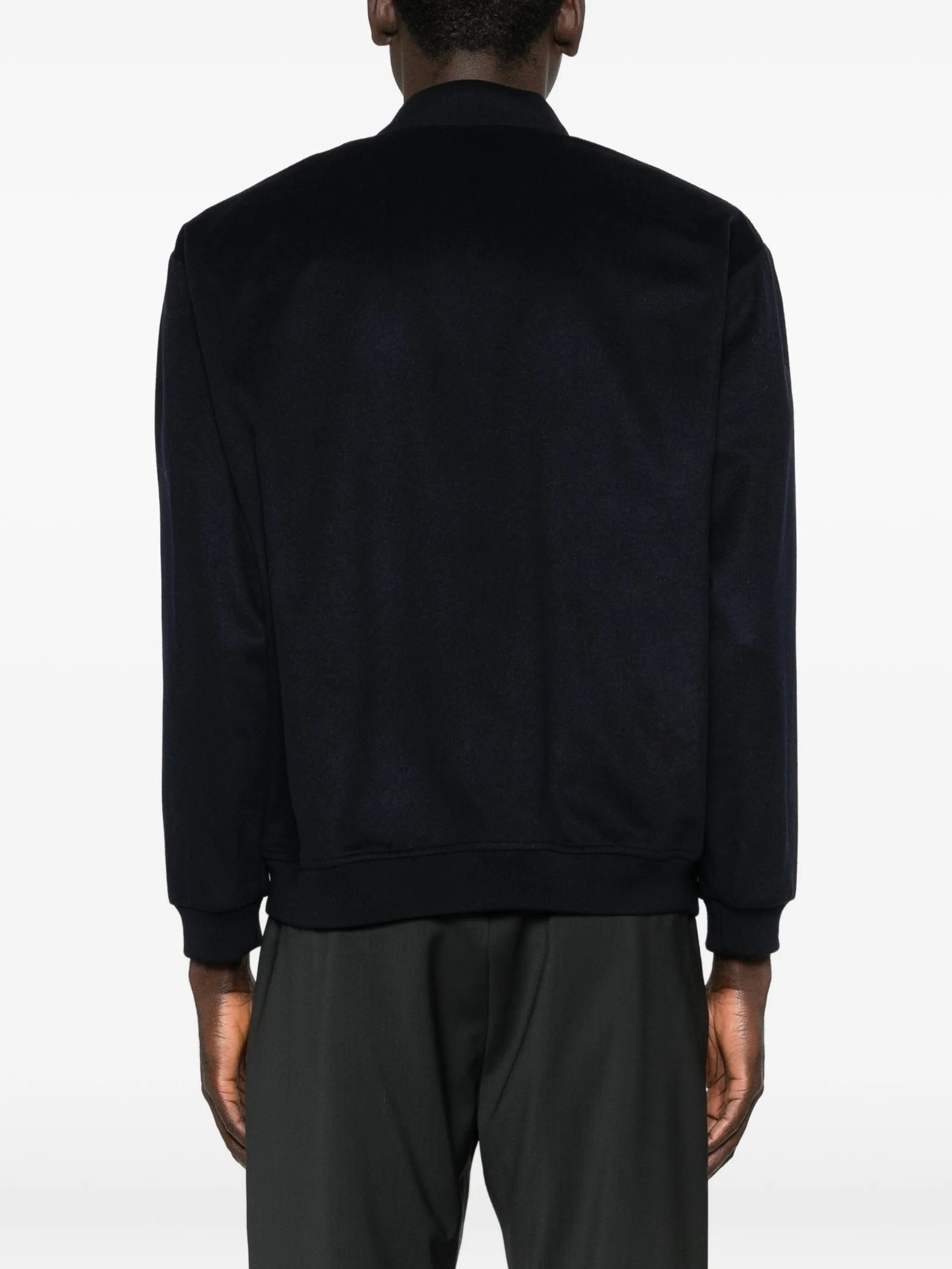 Barena zip - up cashmere bomber jacket