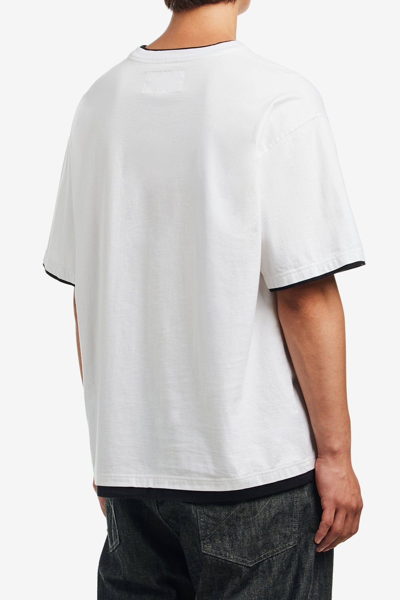 Neighborhood BW . LAYERED TRIM CREWNECK SS