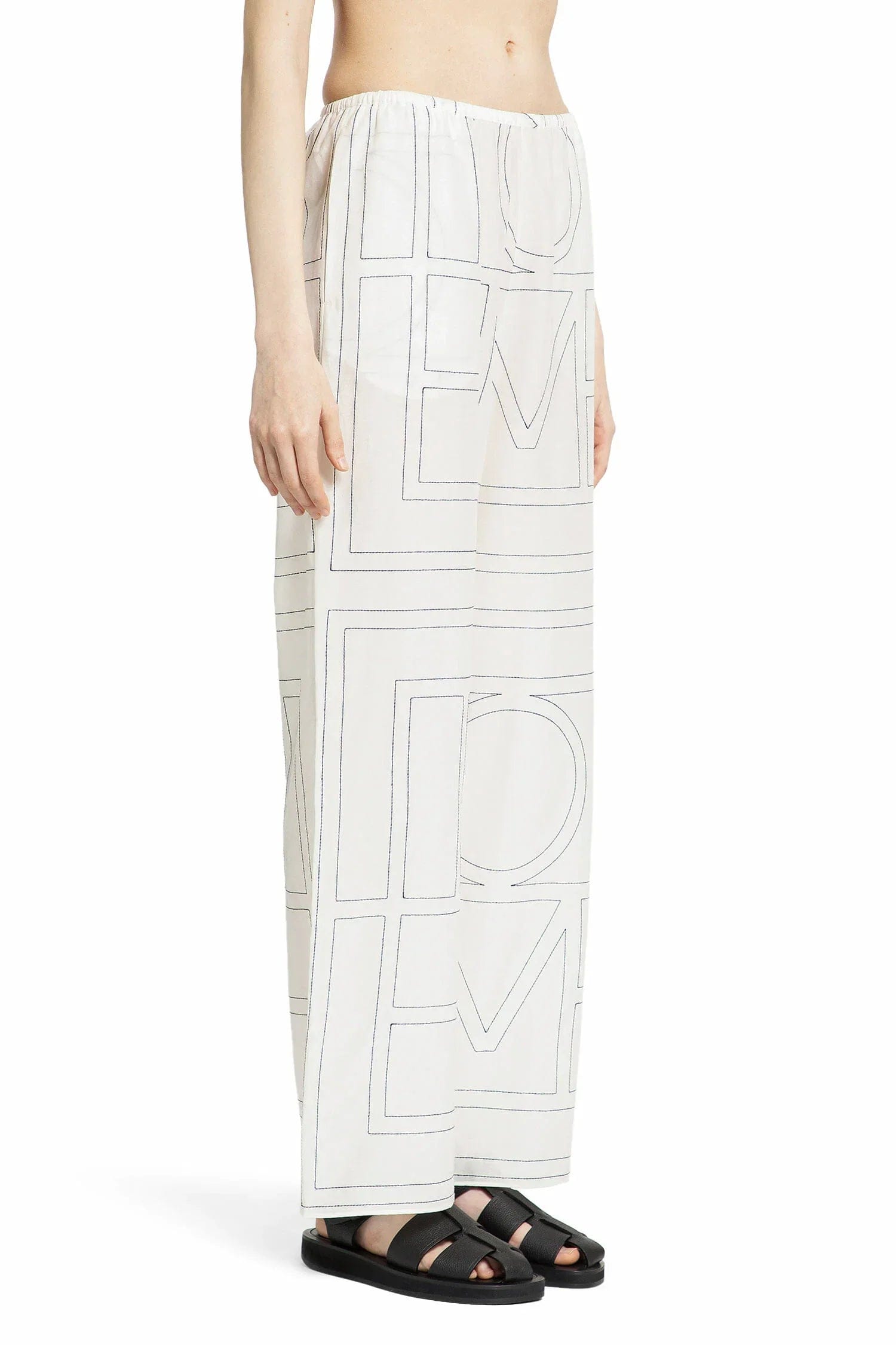 Toteme Monogram Cotton PJ Bottoms