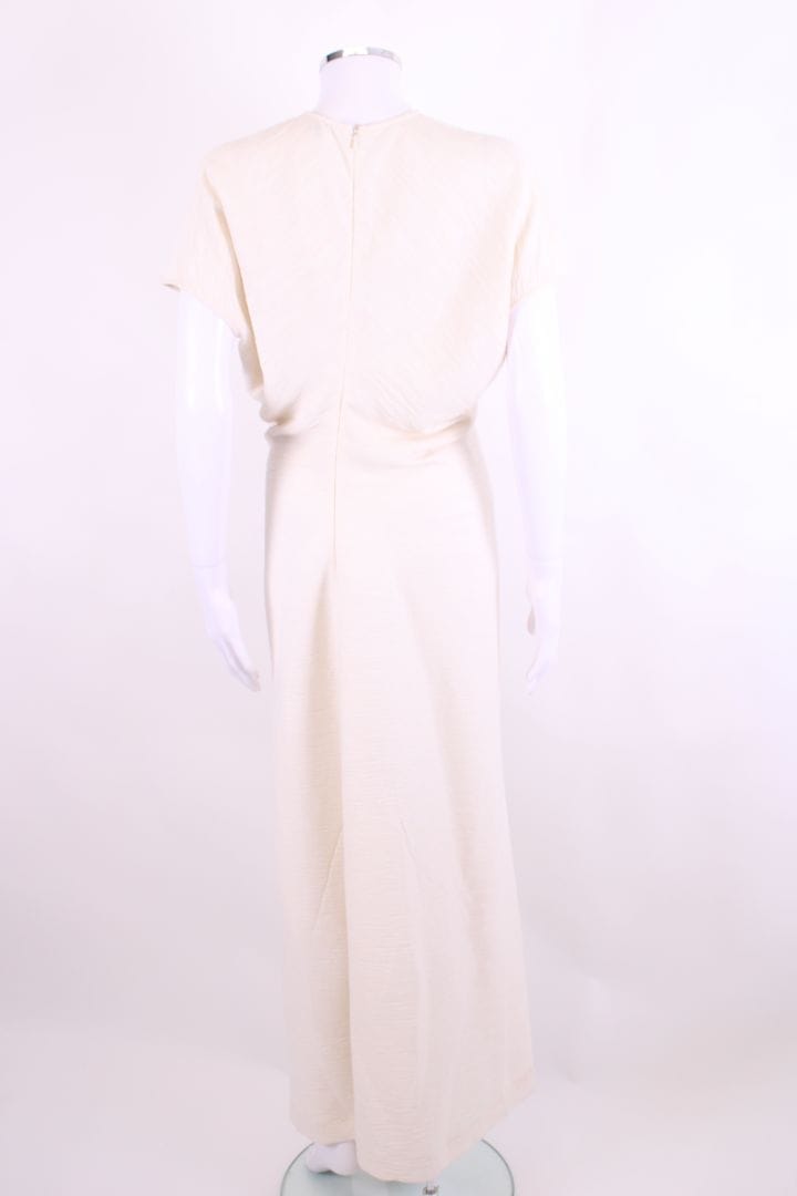 Toteme S/S Slouch Waist Crinkle Dress Cream 10