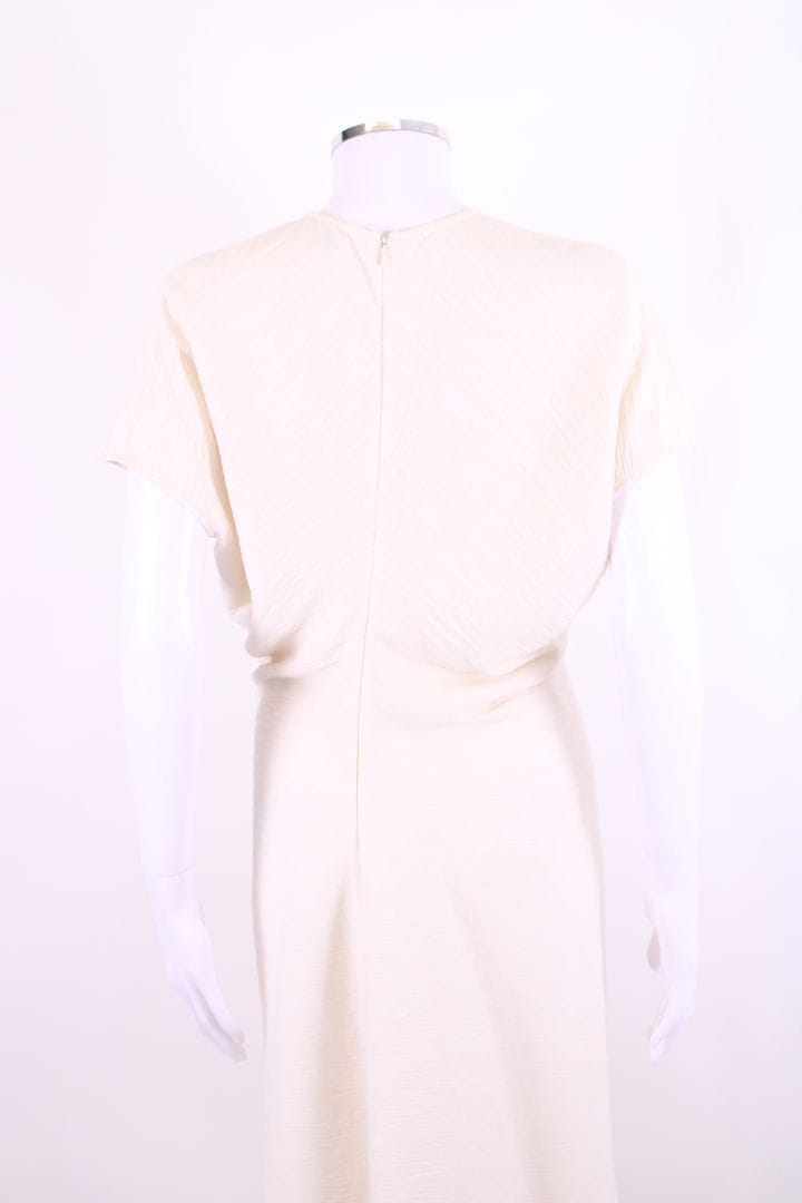 Toteme S/S Slouch Waist Crinkle Dress Cream 10