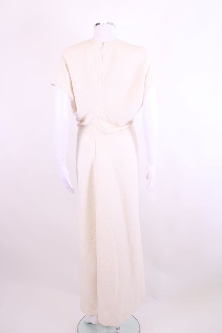 Toteme S/S Slouch Waist Crinkle Dress Cream 10