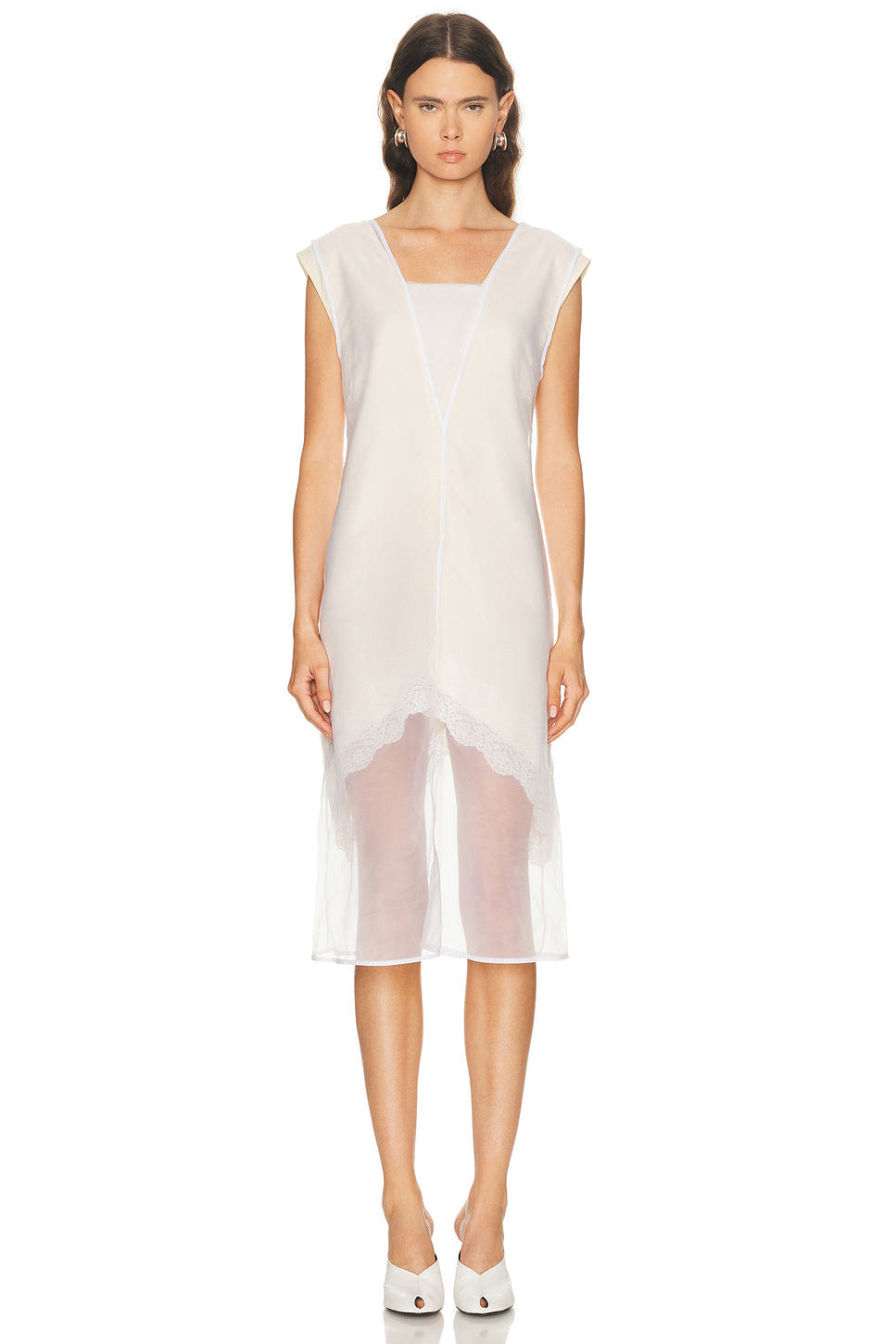 Jil Sander V Neck Dress