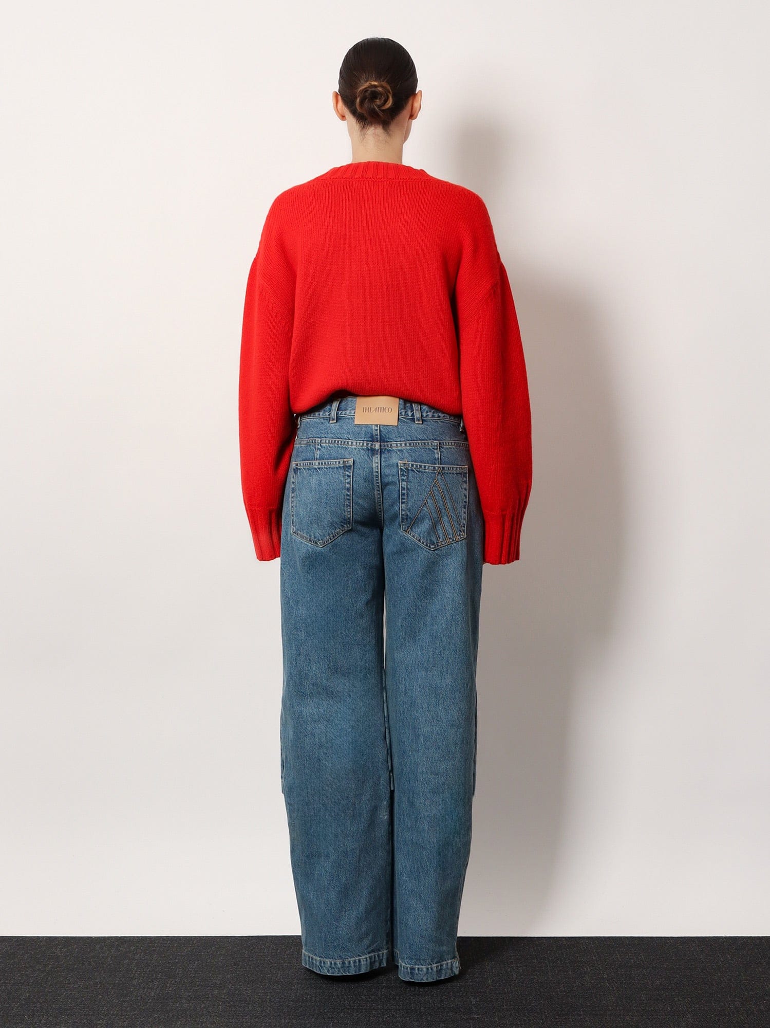THE Attico Jeans with Logo embroidery