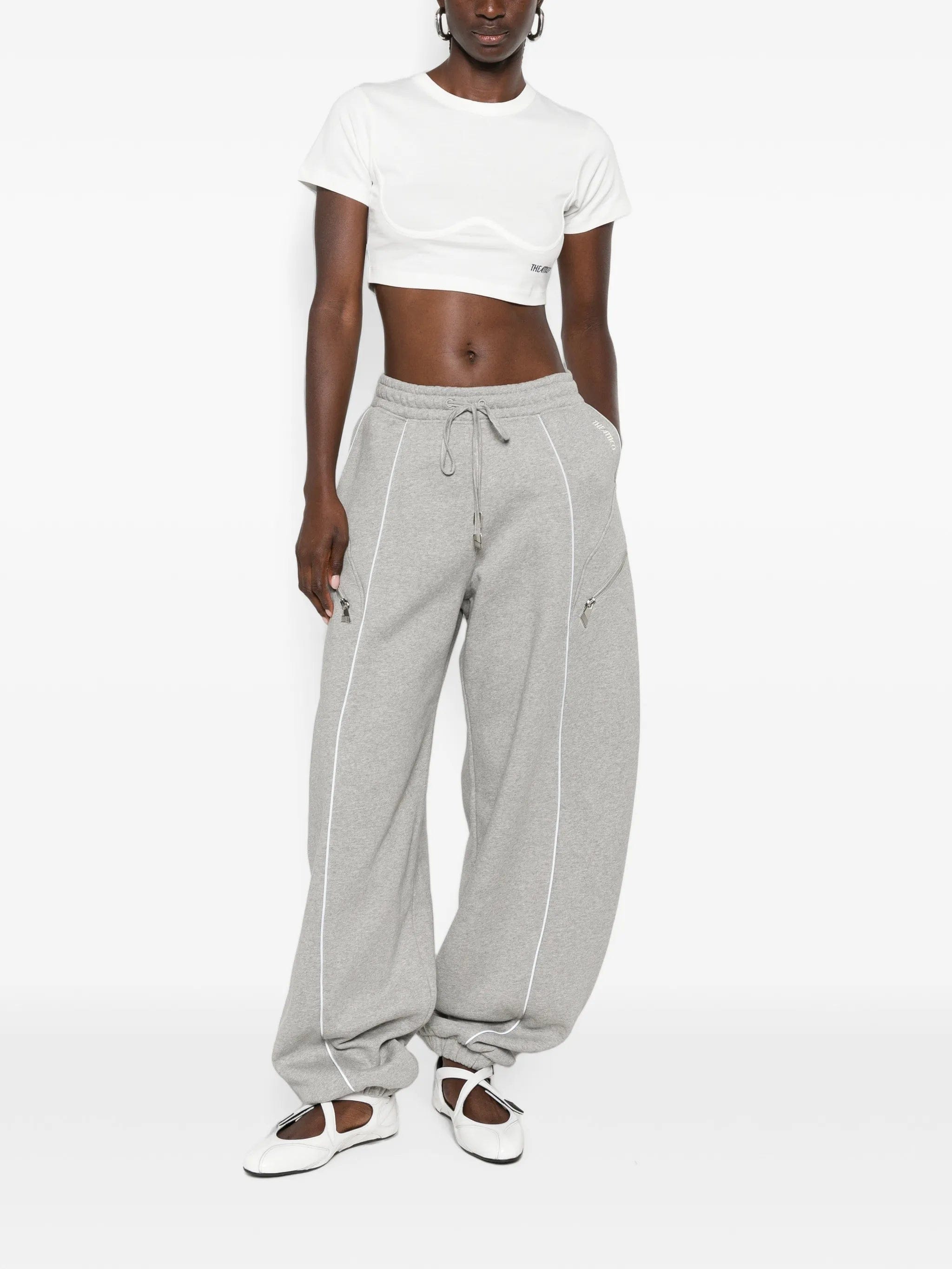 The Attico drawstring - fastening track pants