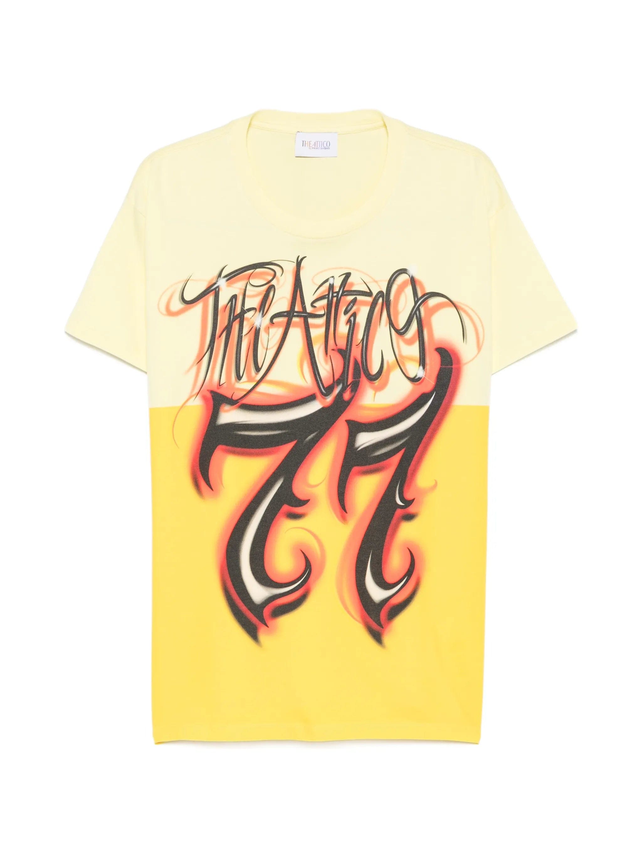 The Attico logo - print panelled T - shirt