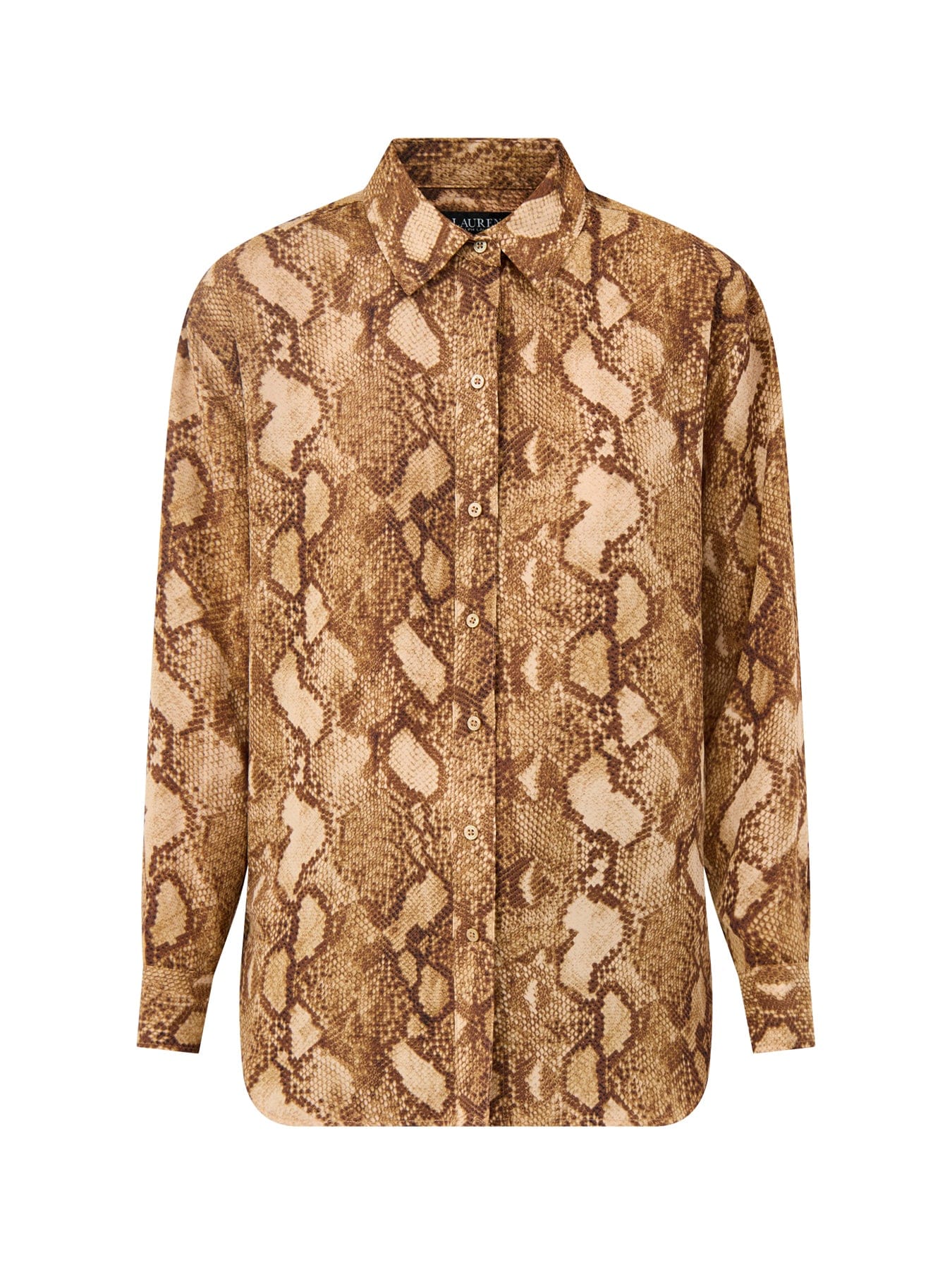 Lauren Ralph Lauren Snake Print Long Sleeve Shirt Multi
