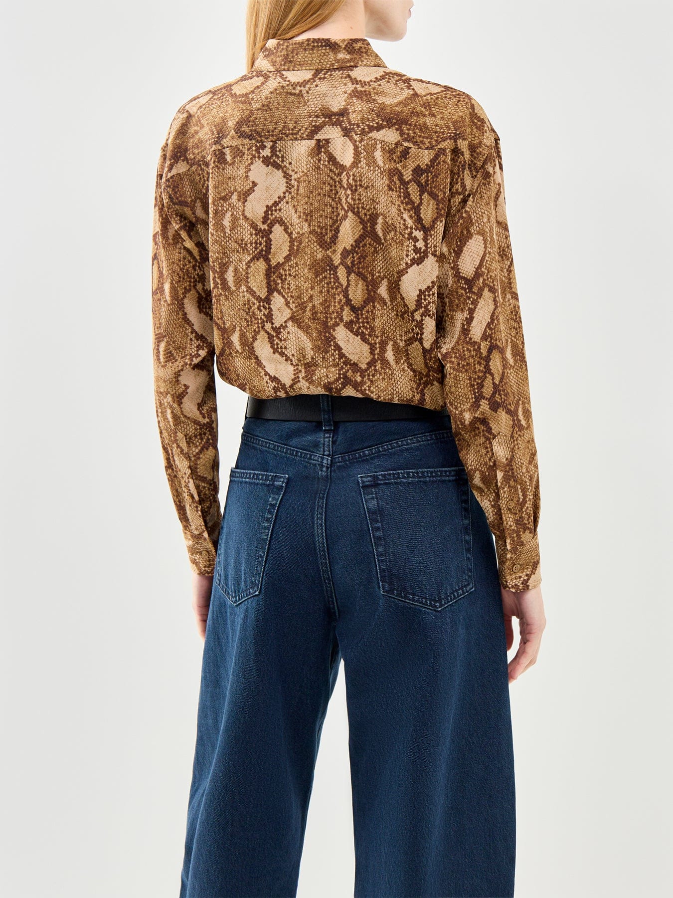 Lauren Ralph Lauren Snake Print Long Sleeve Shirt Multi