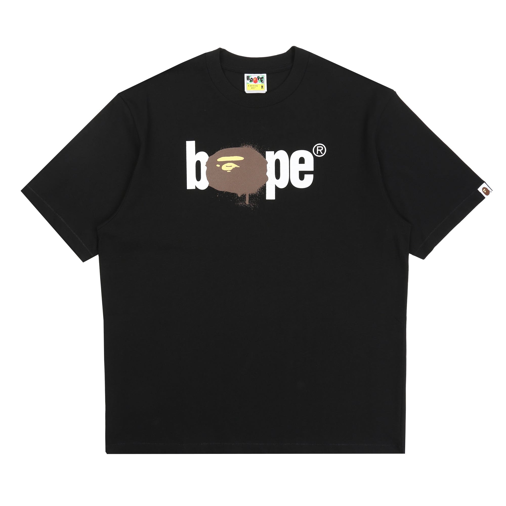 A Bathing Ape Graffiti Bape Logo Relaxed T - Shirt - Black