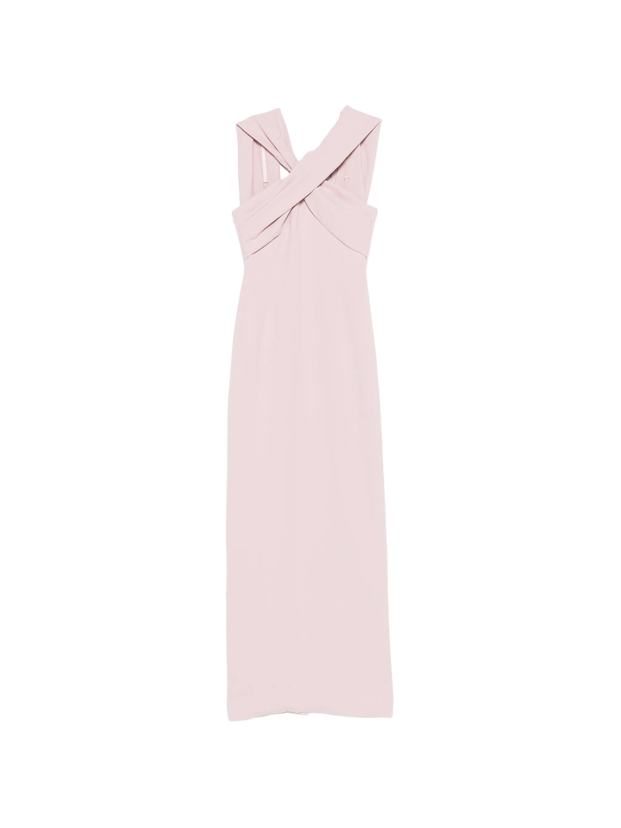 Solace London halter - neck draped - scarf maxi dress
