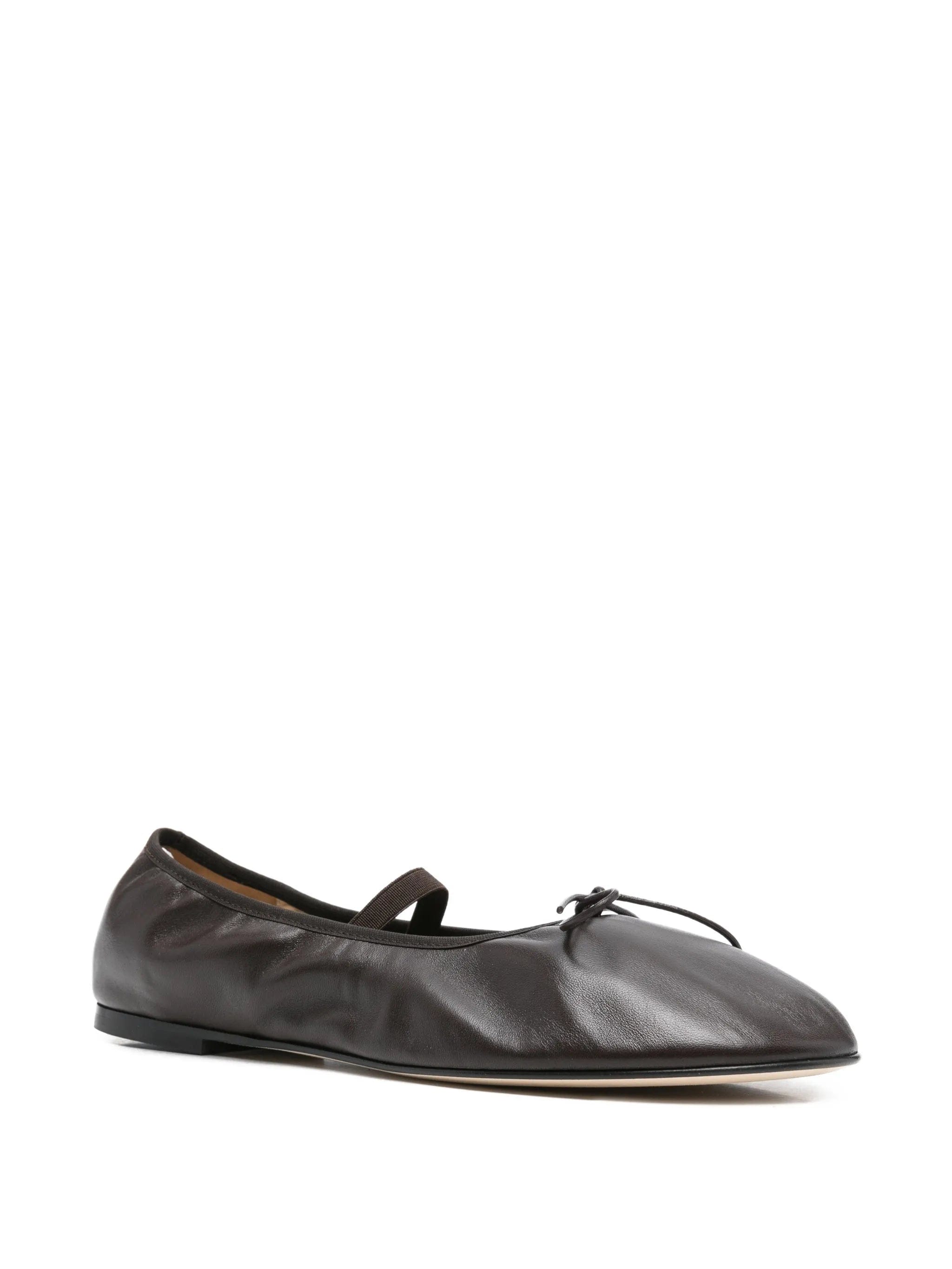 Dear Frances Balla bow leather ballet flats
