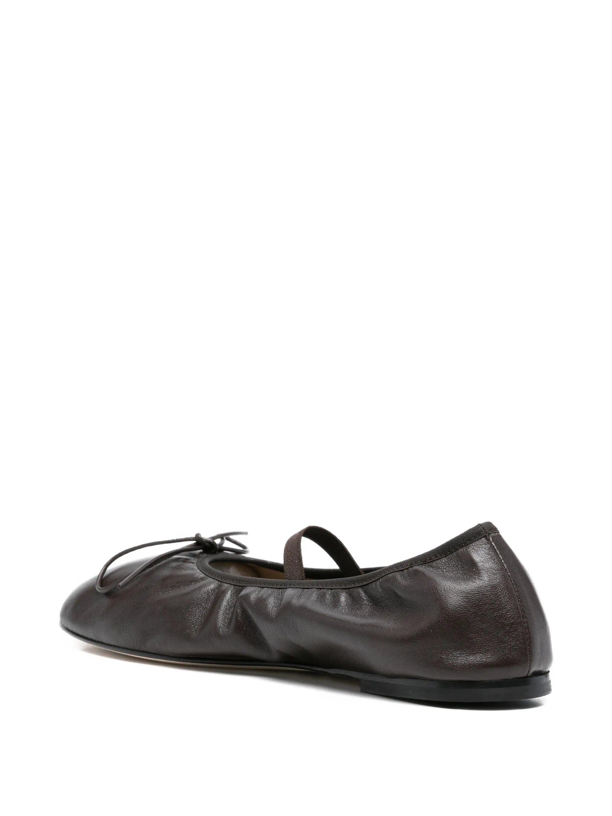 Dear Frances Balla bow leather ballet flats