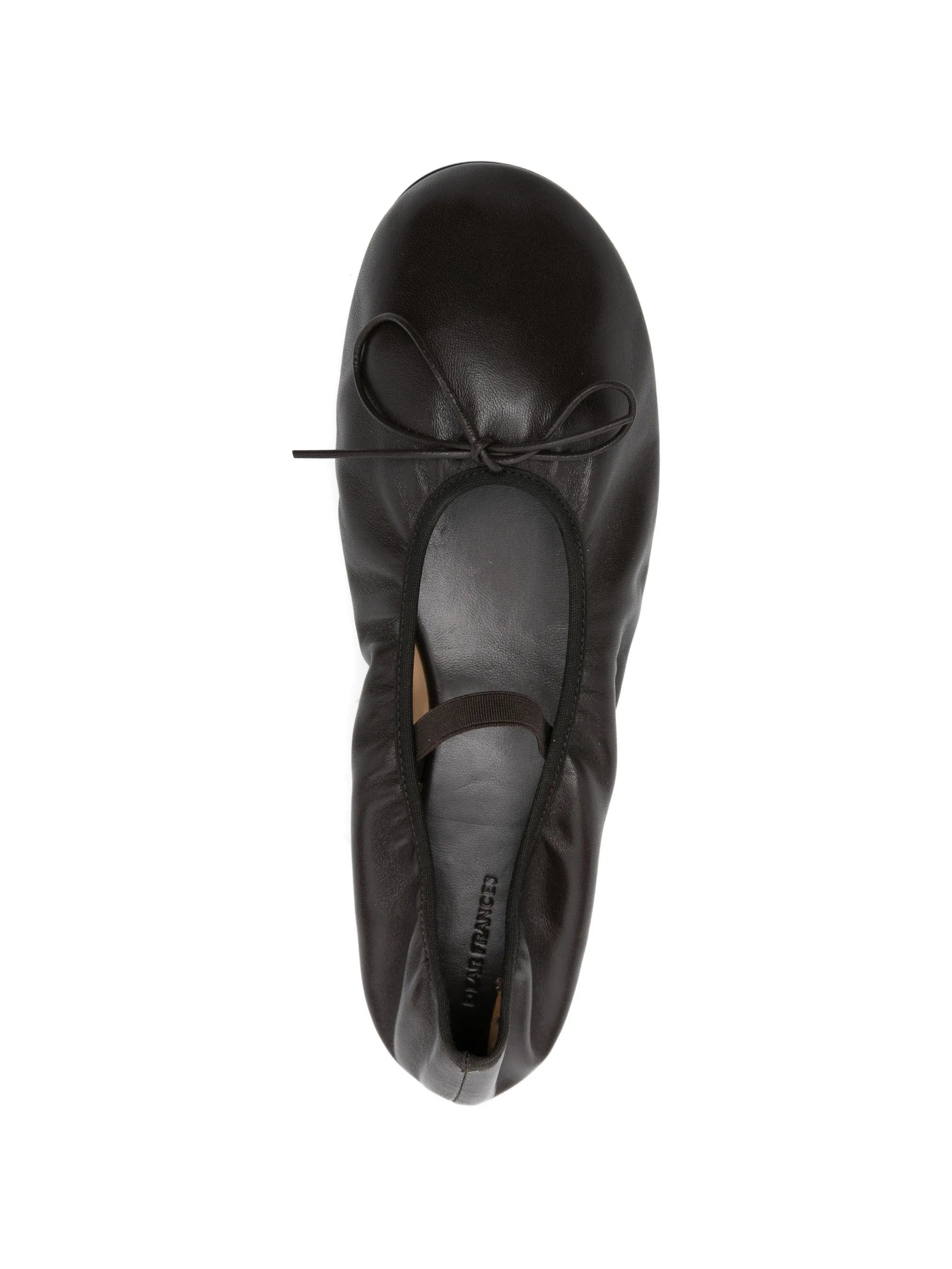 Dear Frances Balla bow leather ballet flats