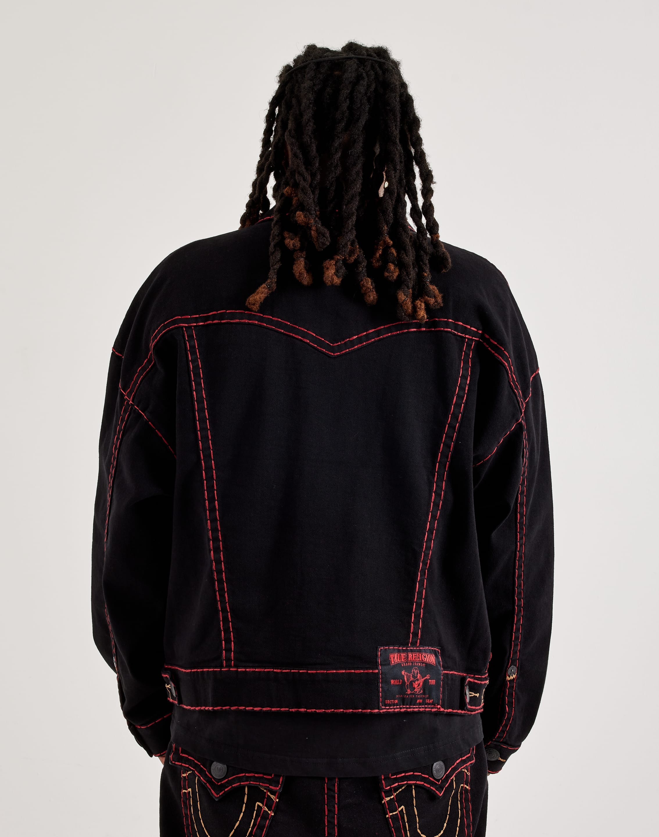 True Religion Super T Boxy Cropped Denim Jacket