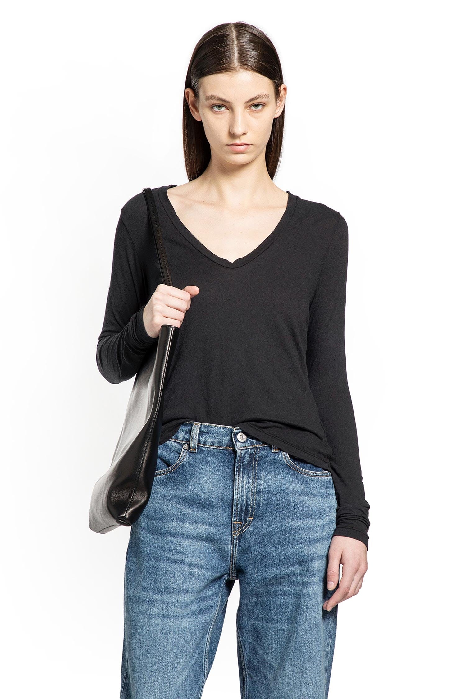 JAMES PERSE Deep V L/S T-Shirt