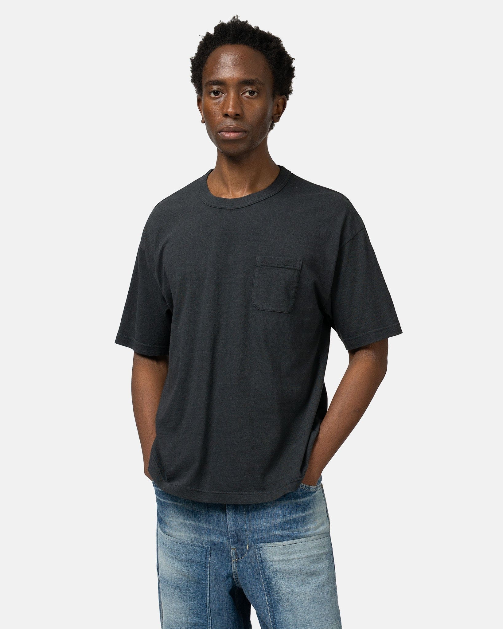 Visvim Jumbo T-Shirt S/S DMGD Black