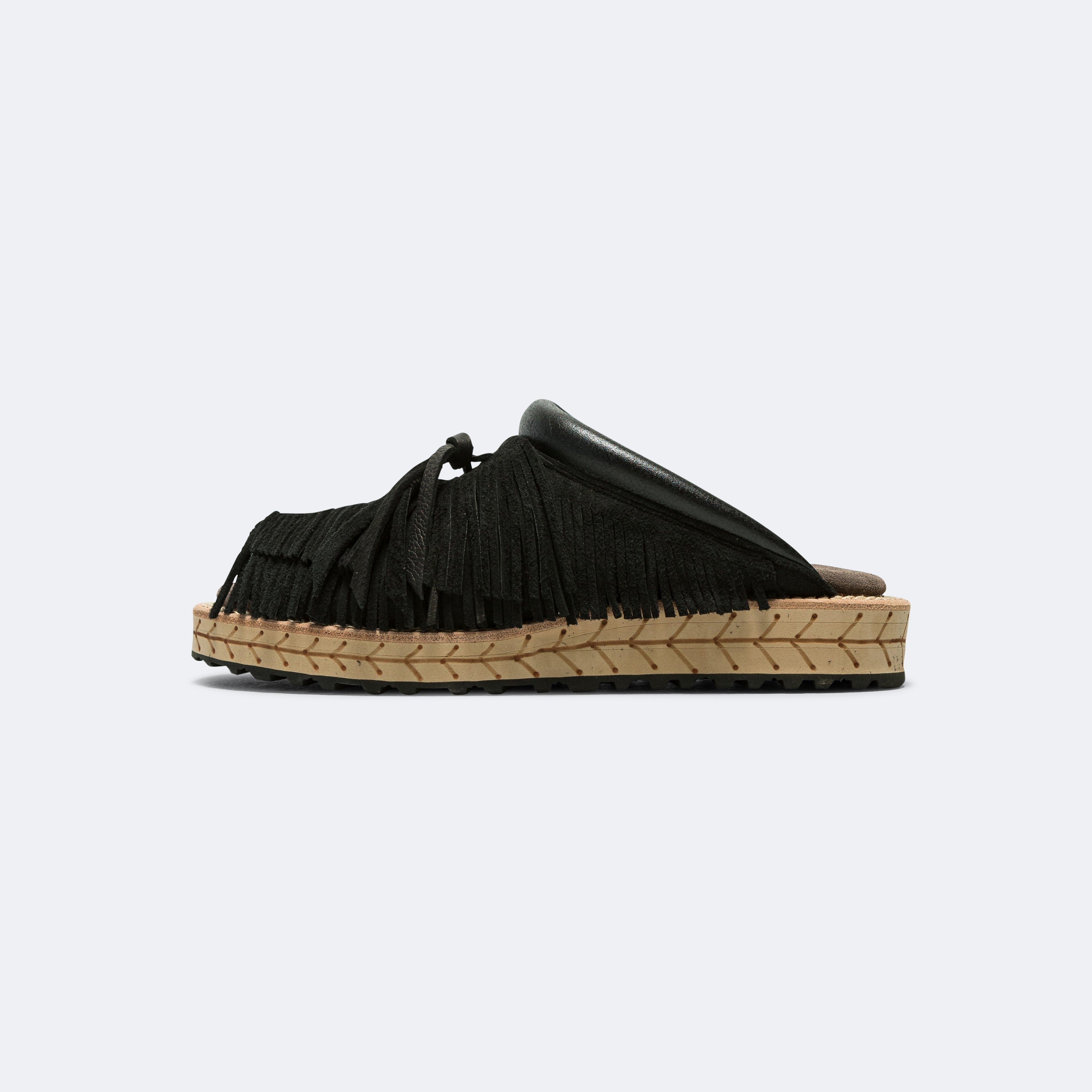 Kapital Deer Leather Pueblo Sabot - Black
